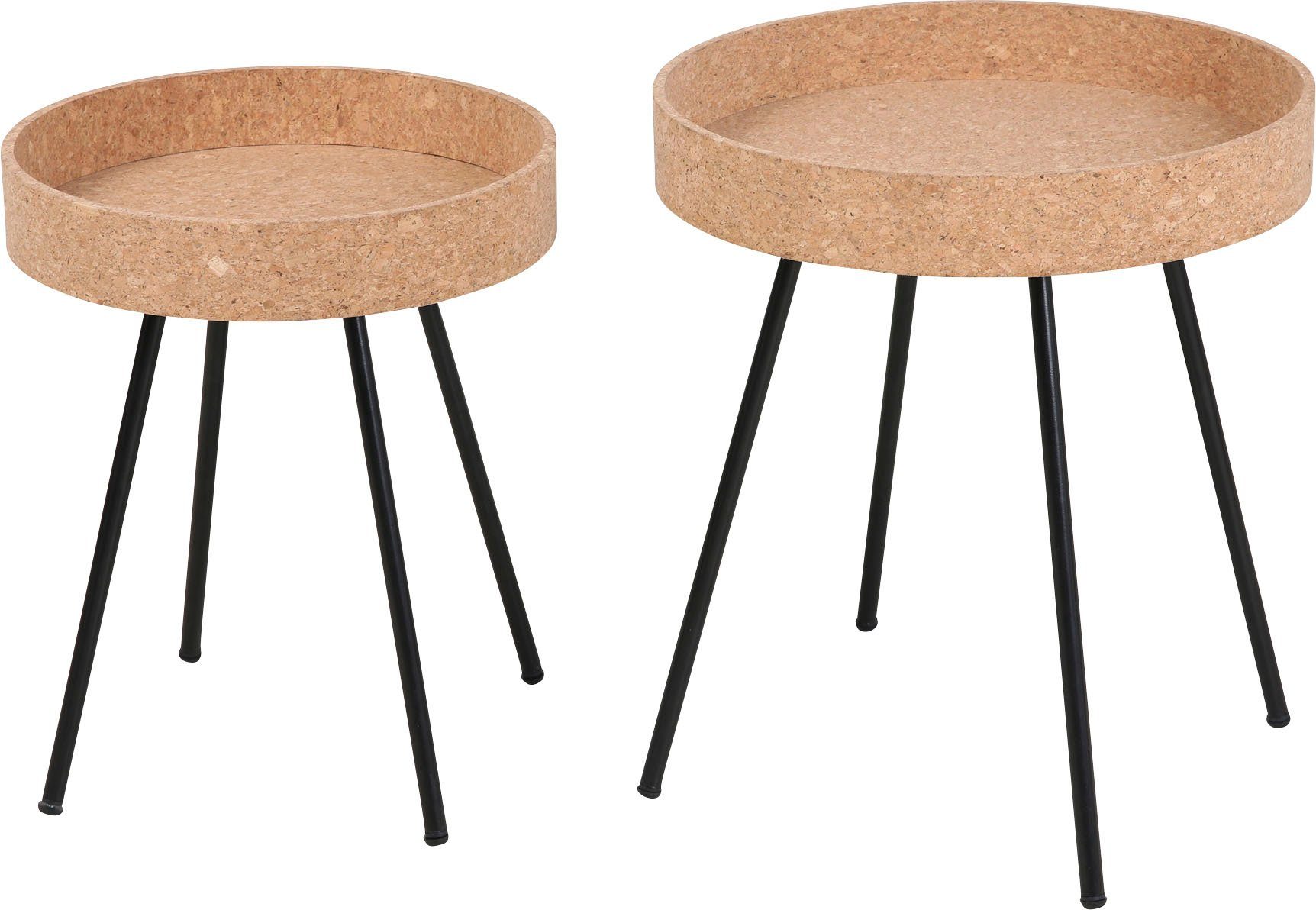Home affaire Beistelltisch (Set, 2-St), Tischplatten günstig online kaufen