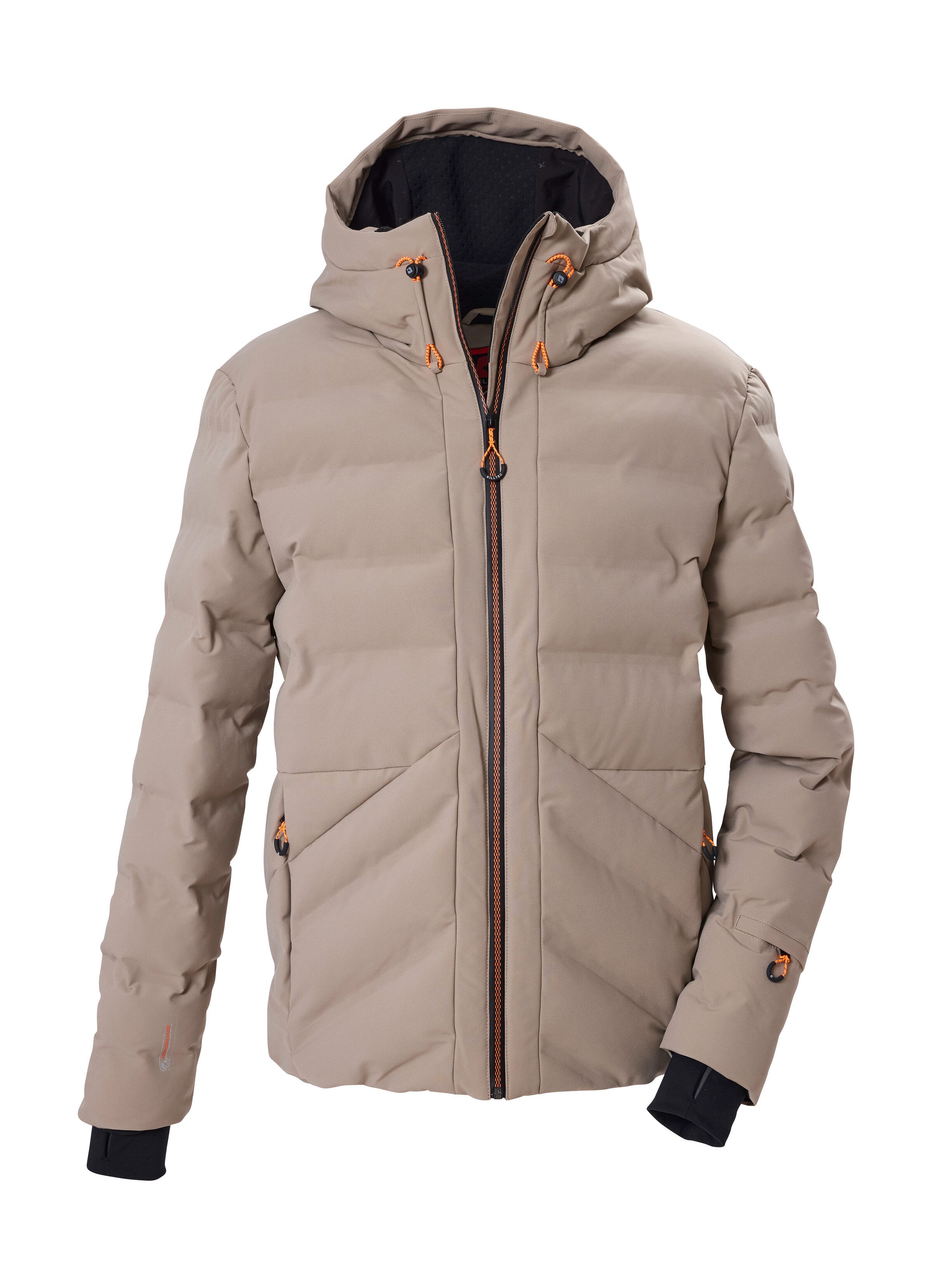 Killtec Skijacke KSW 71 MN SKI JCKT Wasserabweisende Steppjacke mit regulierbarer Kapuze