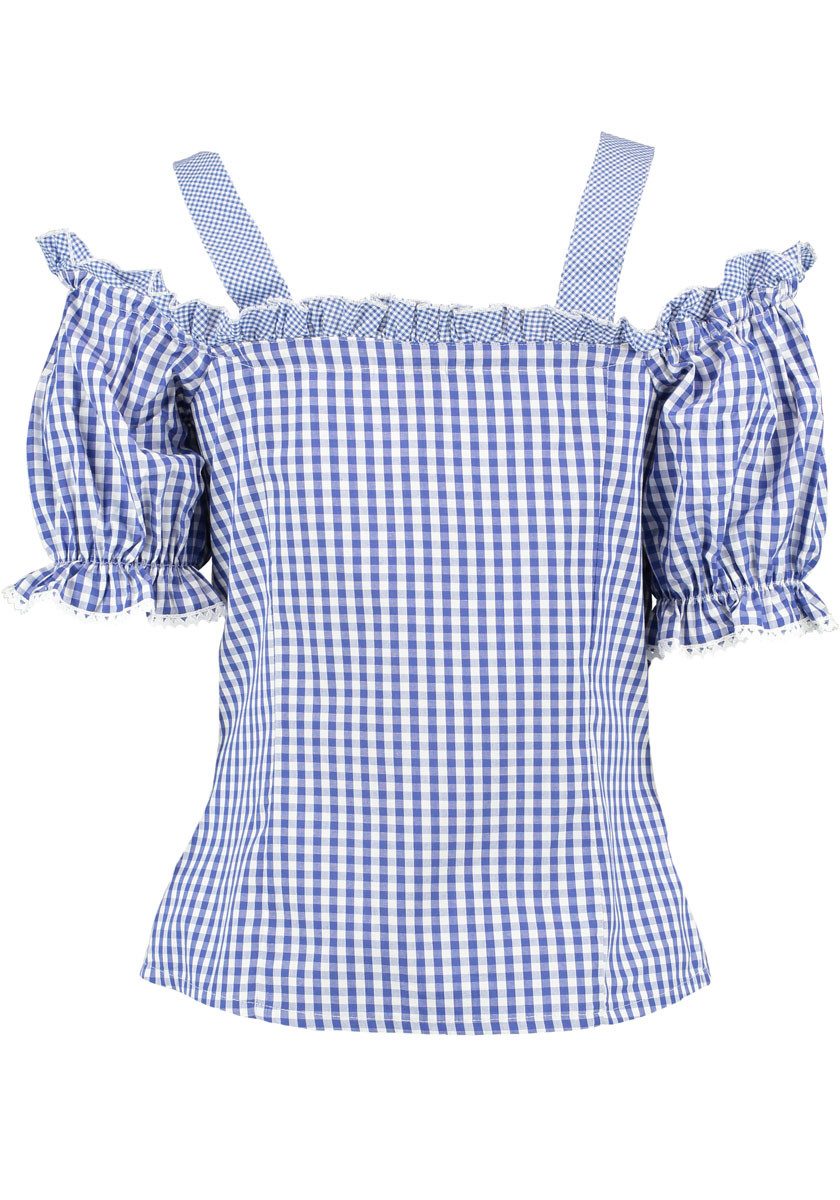 OS Trachten Trachtenbluse Ximira Tailliert, Bluse mit Trägern, Puffärmel, S günstig online kaufen