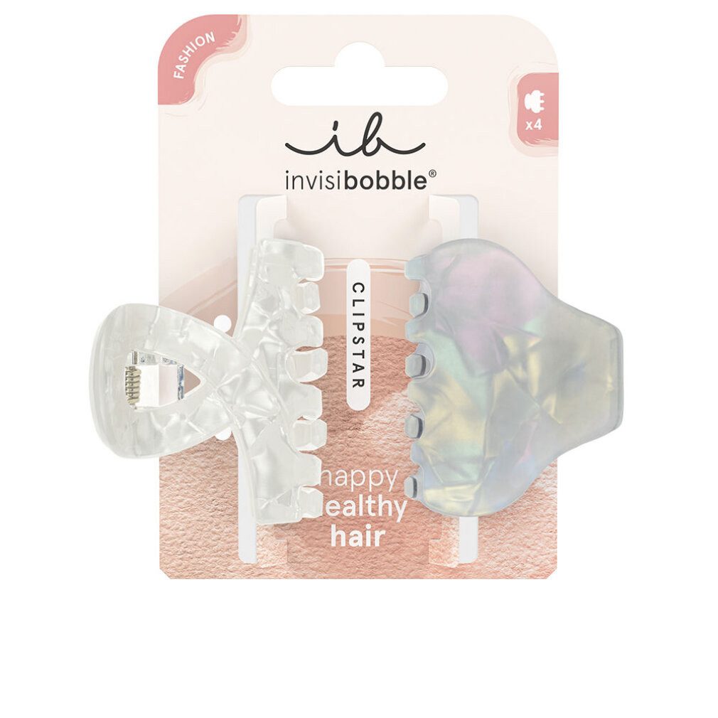 invisibobble Haarklemme Haarclip Clipstar Pearly Frost M 2 Stück