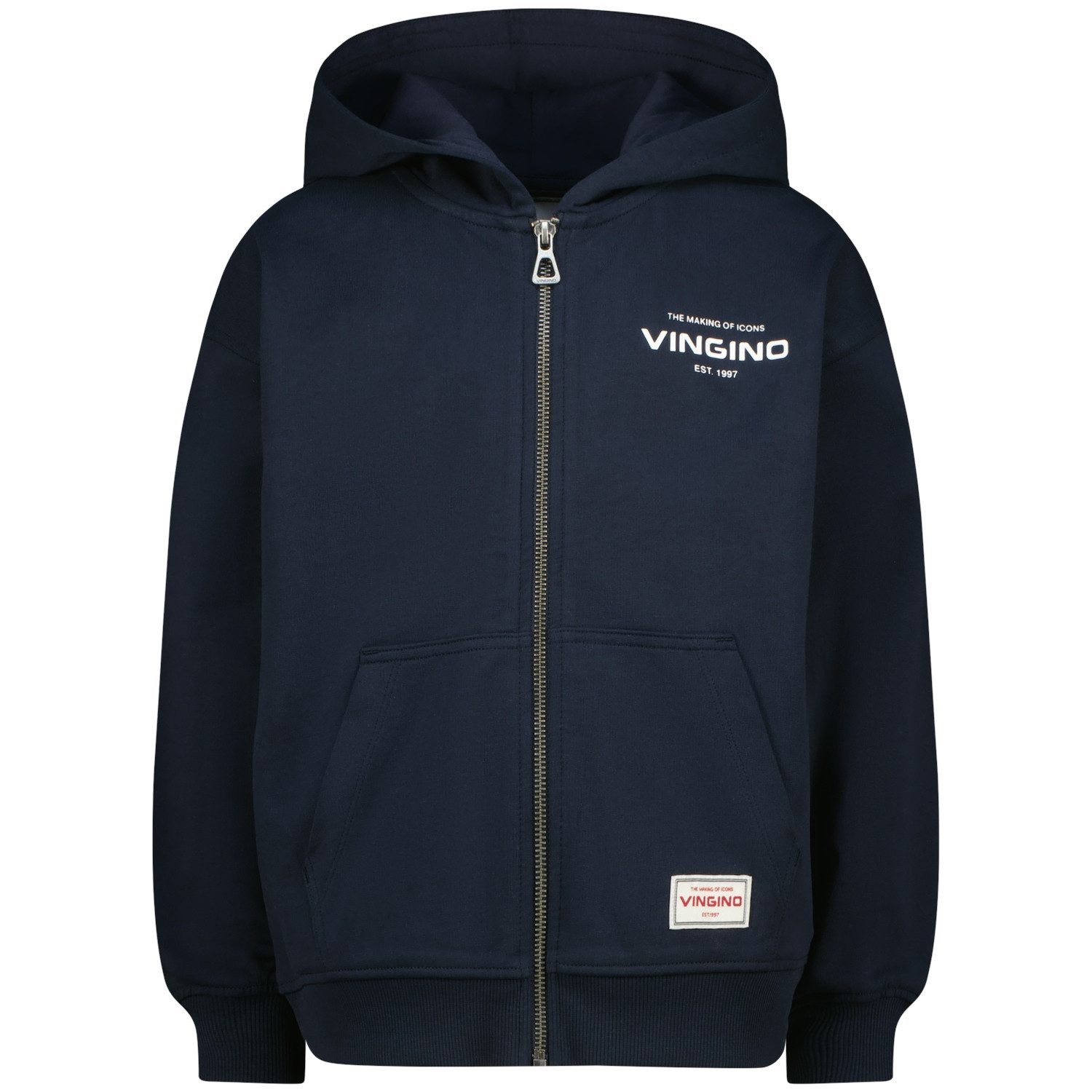 Vingino Kapuzensweatjacke mit Print udn Reißverschluss, für boys