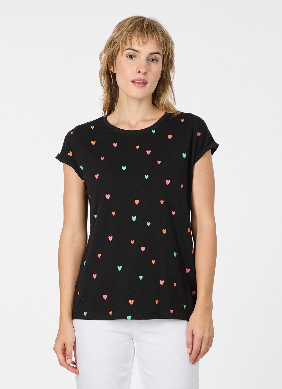 Ragwear Kurzarmshirt DIONA PRINT Bestseller aus Baumwoll-Modal-Mix mit allover Print