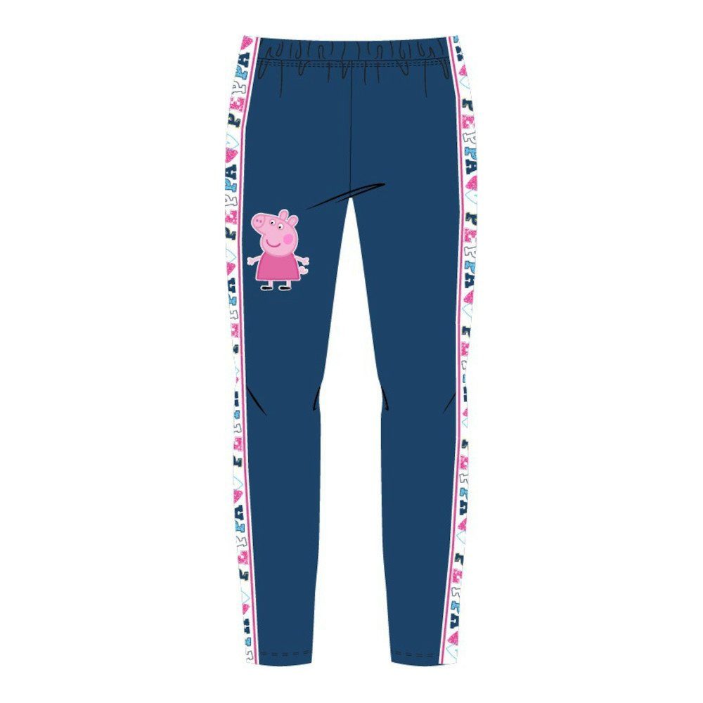 Peppa Pig Leggings Peppa Pig Leggins mit Schriftband und Peppa, blau