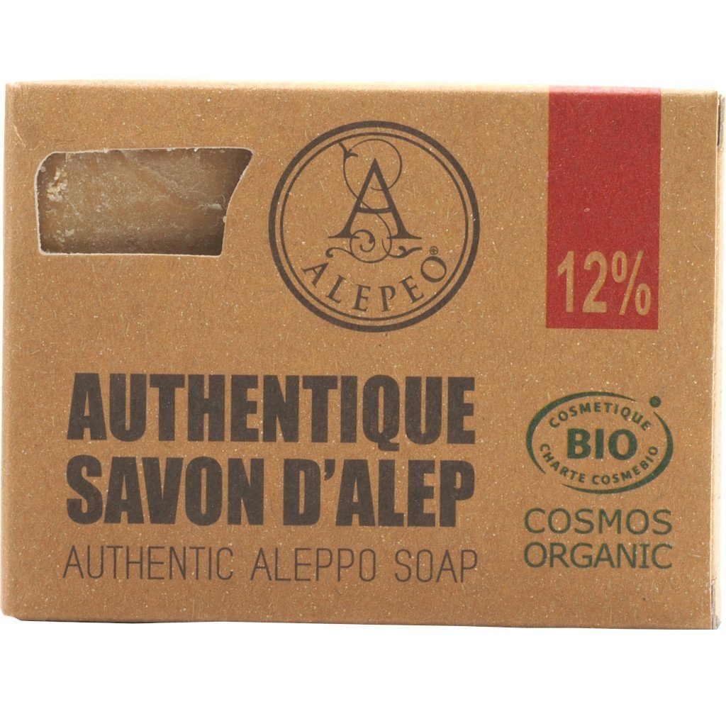 ALEPEO Handseife ALEPEO Aleppo Olivenölseife mit 12% Lorbeeröl 200 g | Handseifen