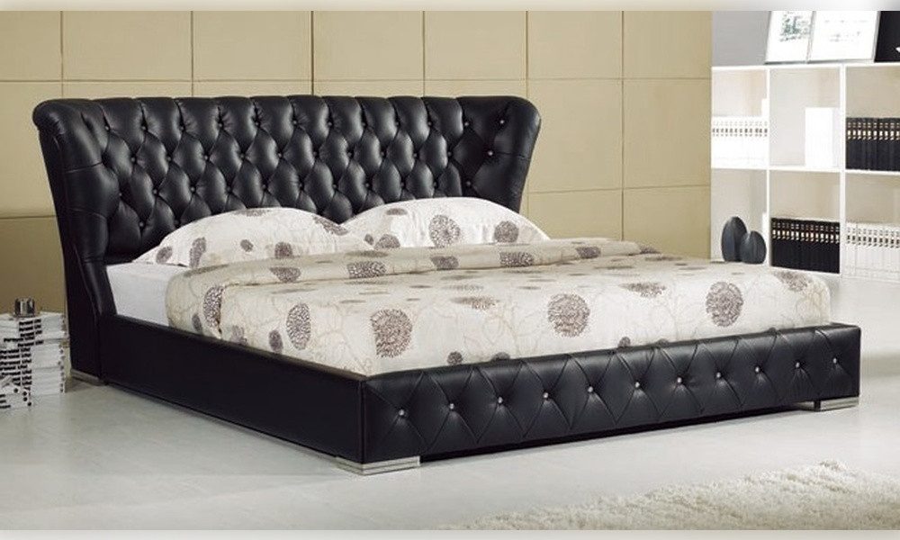JVmoebel Polsterbett Chesterfield Bett aus Leder mit klassischem Design (1-tlg), Made in Europa
