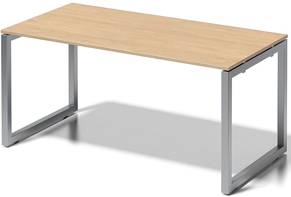 Bisley Schreibtisch Schreibtisch Cito BxTxH 160x80x74cm ahorn Gestell silber