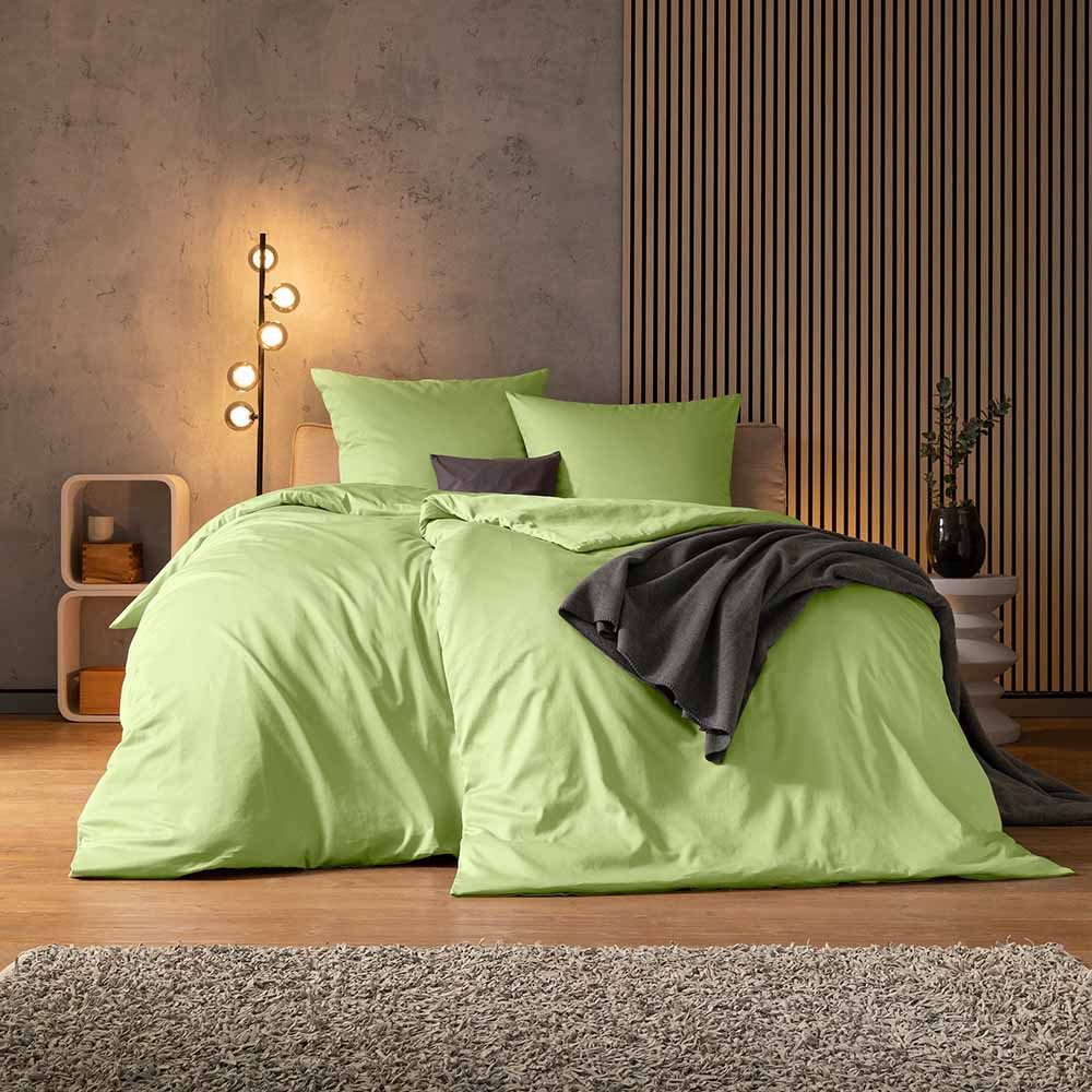 Estella Bettwäsche Valetta, Mako-Satin, 2 teilig, Gefertigt aus mercerisierter Baumwolle.