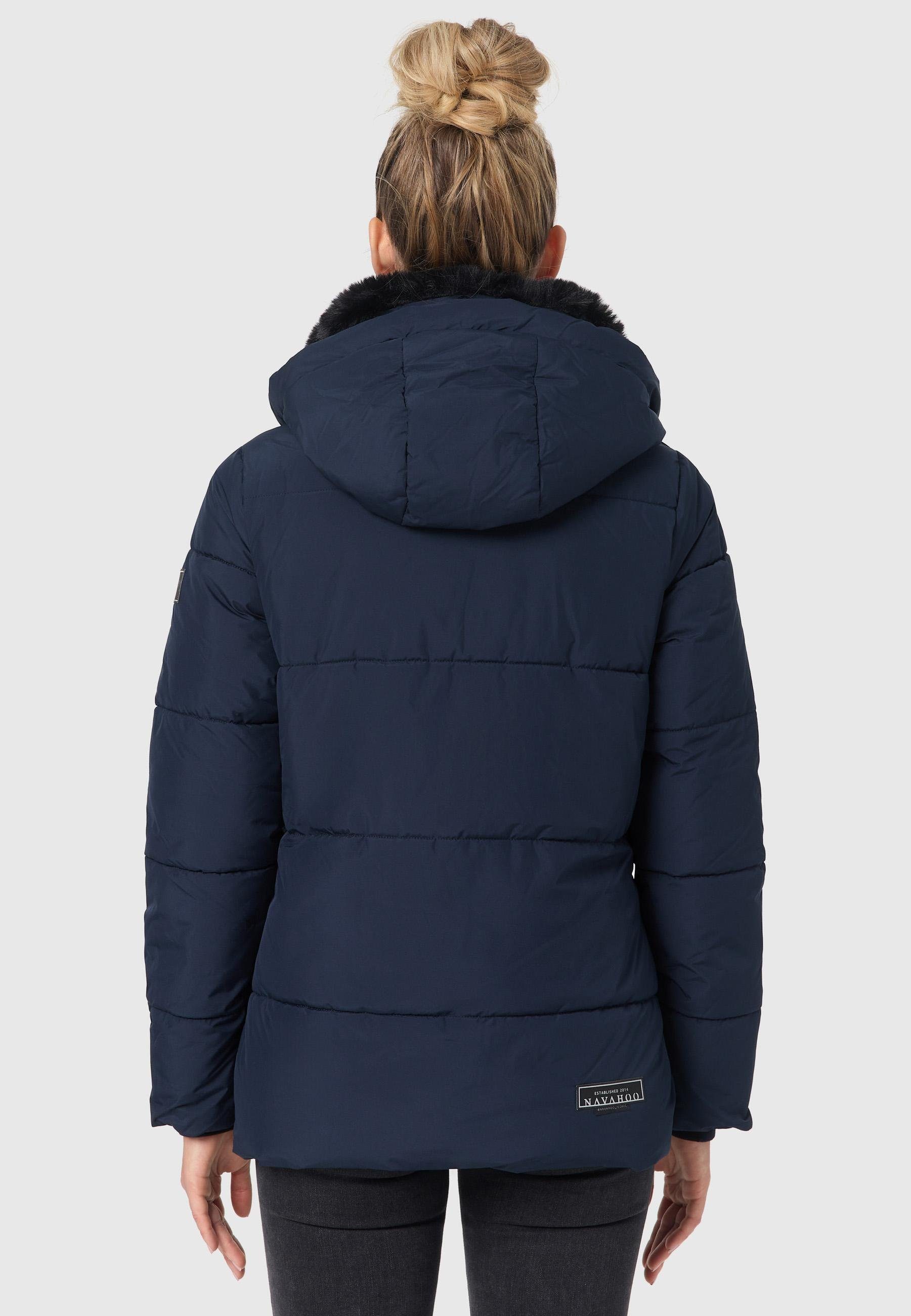 Navahoo Steppjacke Sag ja XIV Warme gesteppte Winterjacke mit Kapuze