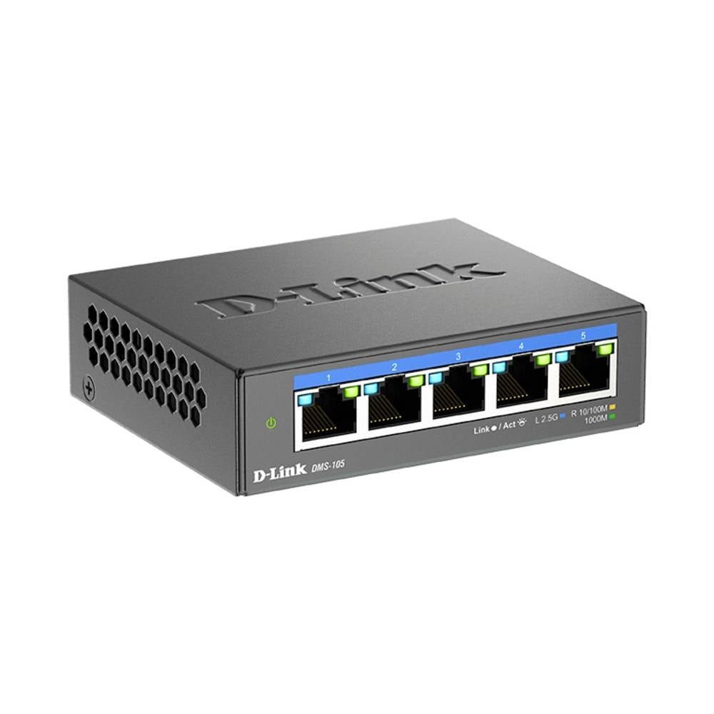 DMS-105 5-Port Multi-Gigabit Unmanaged Desktop Netzwerk-Switch