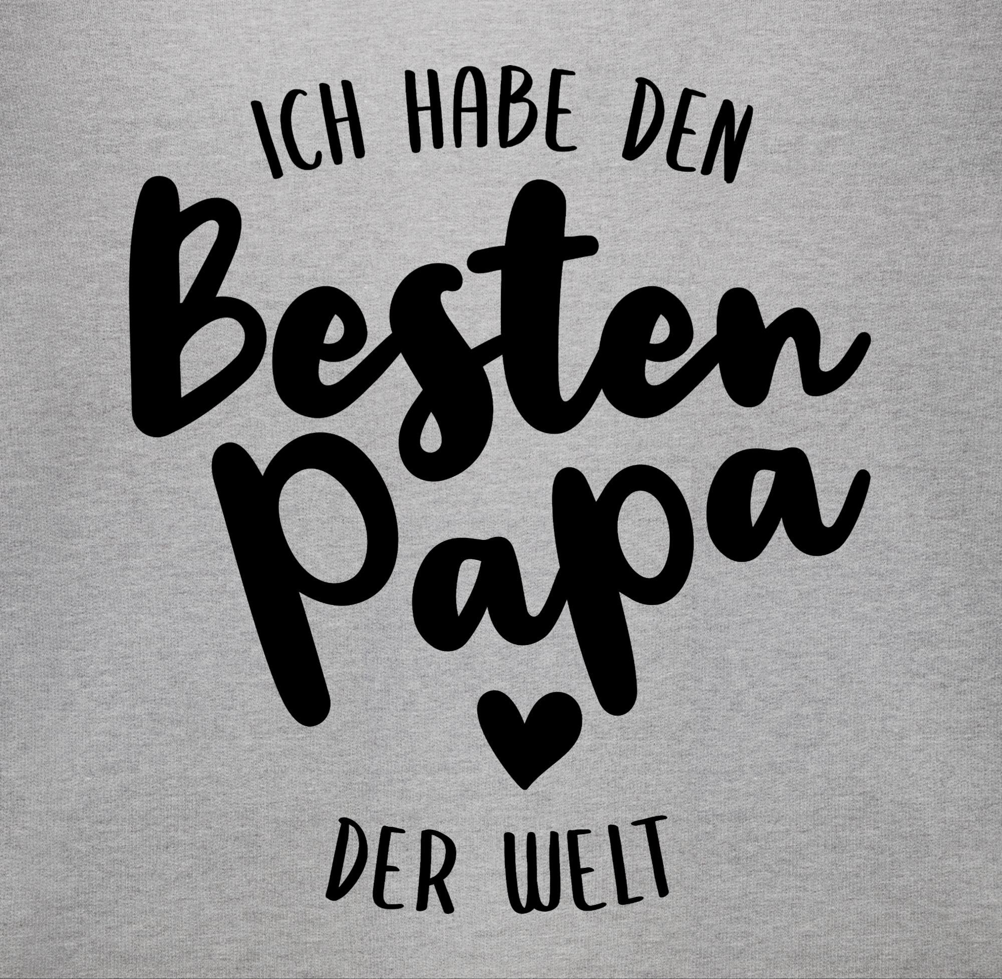 Shirtracer Shirtbody Besten der Geschenk I Welt meliert Papa Grau 1 Baby Vatertag
