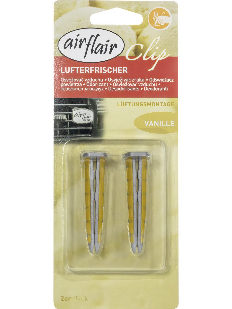 Airflair Raumduft airflair Lufterfrischer Clip Vanille