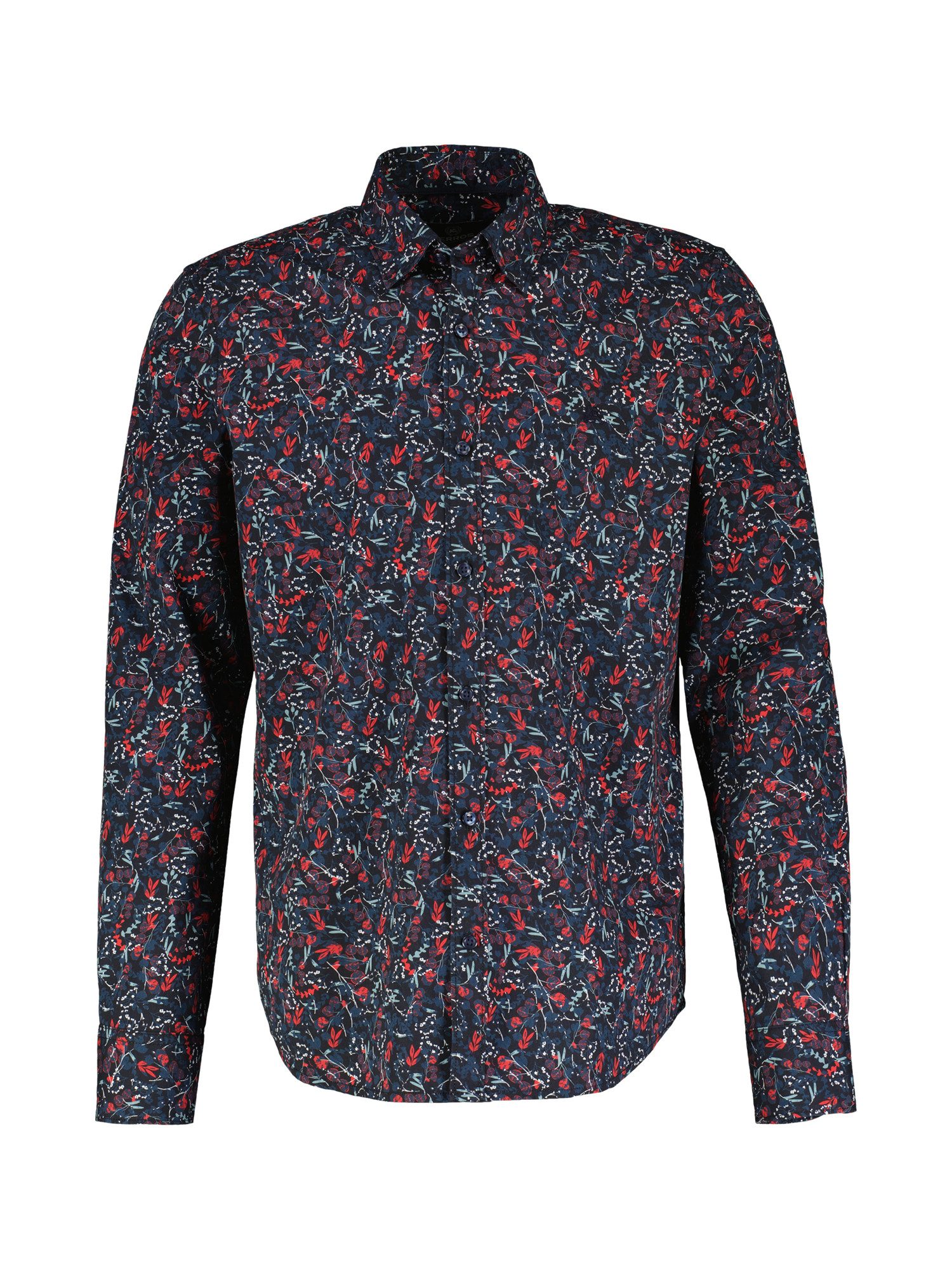 LERROS Langarmhemd LERROS Floral-bedrucktes Herrenhemd mit günstig online kaufen