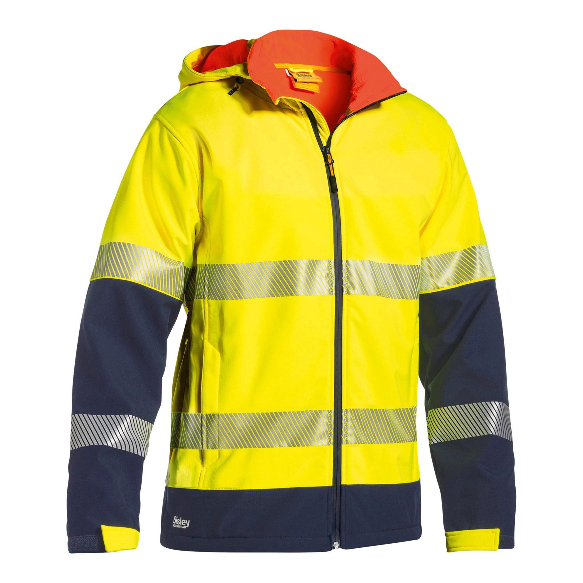 Arbeitsjacke BISLEY MARRICK HI VIS Softshelljacke