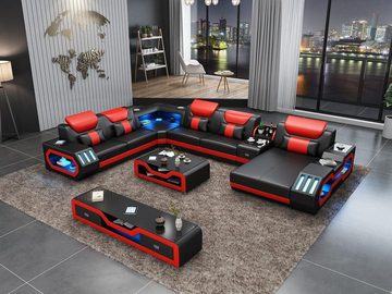 JVmoebel Wohnzimmer-Set, Wohnlandschaft Couch Polster Sofa Garnitur 3tlg. Set Couchtisch