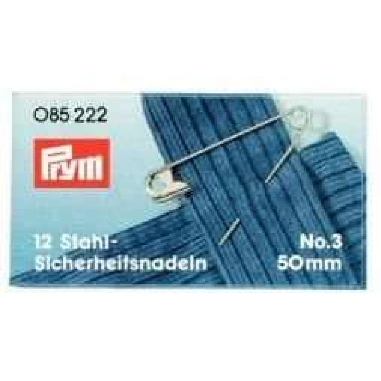 Prym Stricknadeln Sicherheitsnadeln 50 mm silberfarbig 12 St