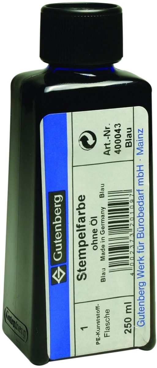 Stempel Stempelfarbe ohne Öl 250ml blau