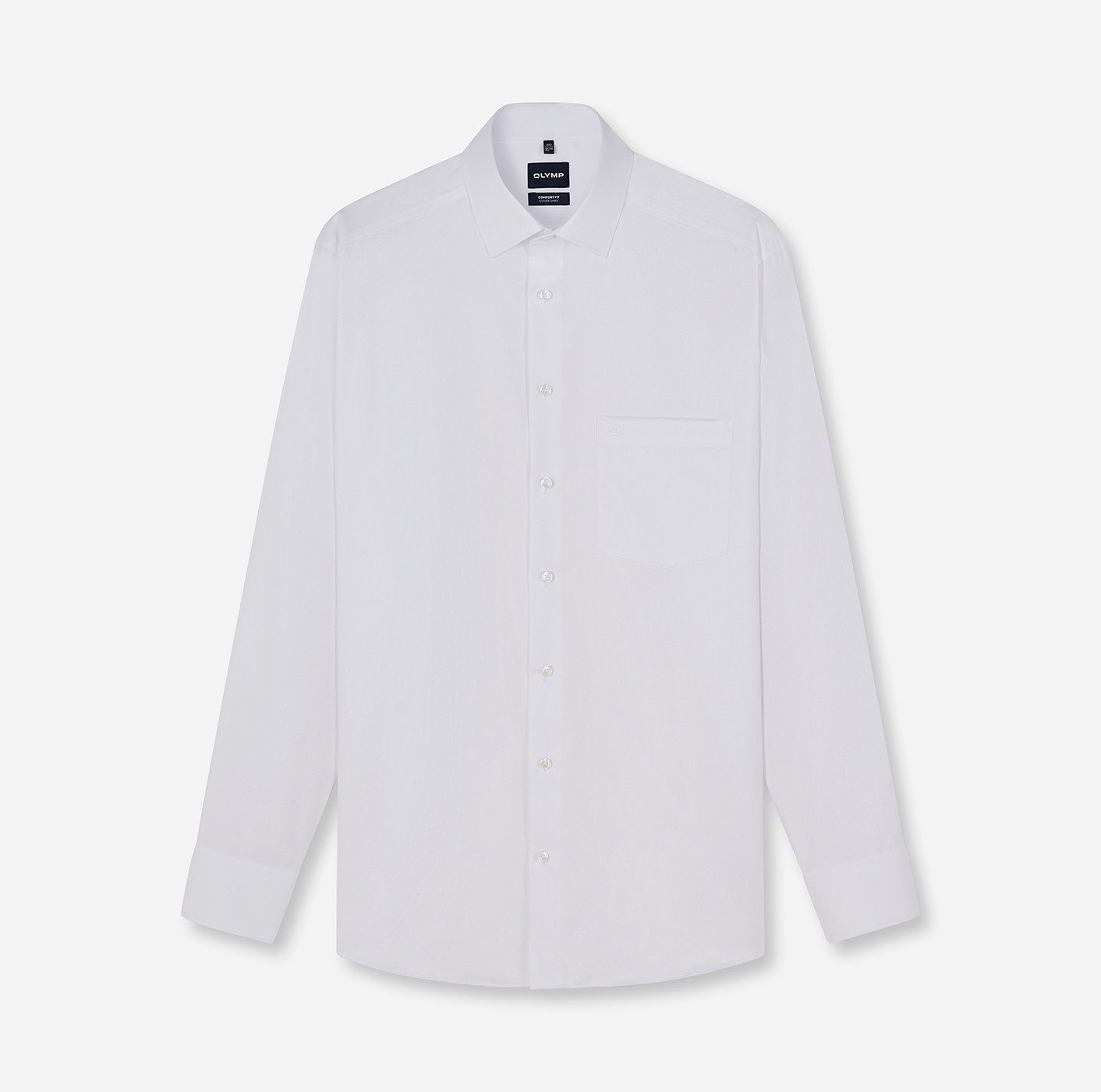 OLYMP Langarmhemd Luxor Cover Shirt höchste Blickdichte, bügelfrei, Businesshemd, Comfort fit