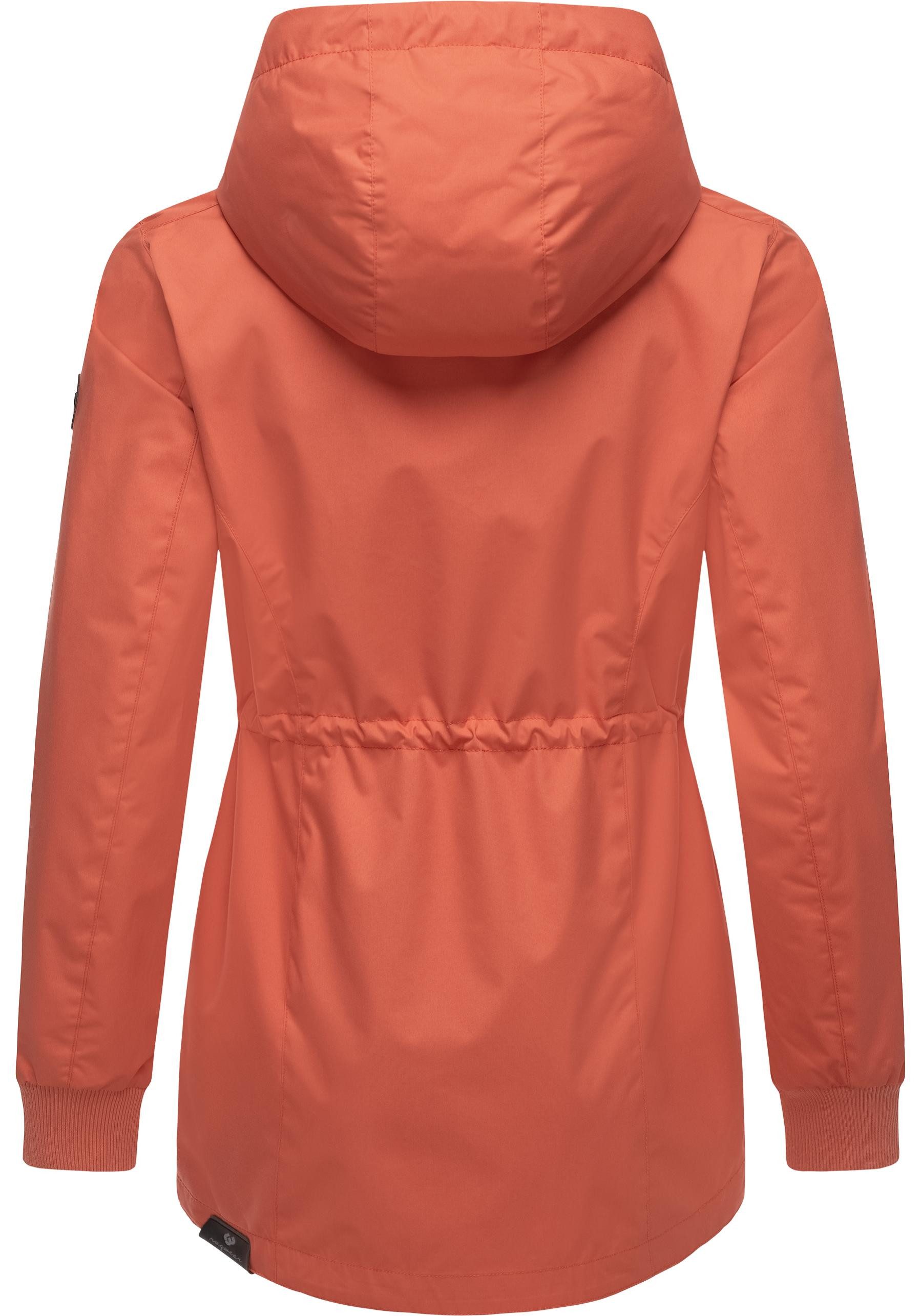 Ragwear Outdoorjacke Dowey A Wasser- und winddichte Damen Jacke mit Taillenzugband