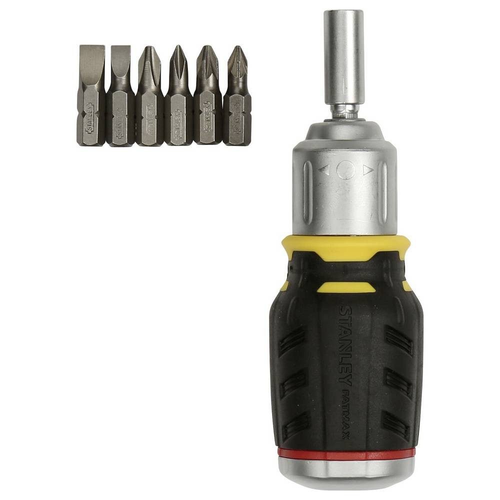 STANLEY Bit-Schraubendreher FM STUBBY RATCHET MULTIBIT - 6 BITS FMHT0-62688