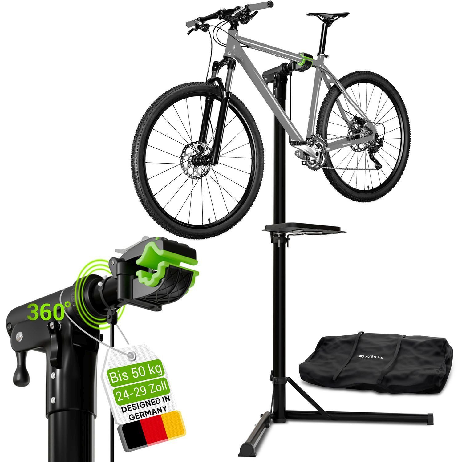 Juskys Fahrrad-Montageständer, bis 50 kg, E-Bike geeignet, klappbar, höhenv günstig online kaufen