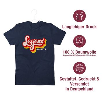 Shirtracer T-Shirt Legend since 1974 Retro Fünfzig 50. Geburtstag