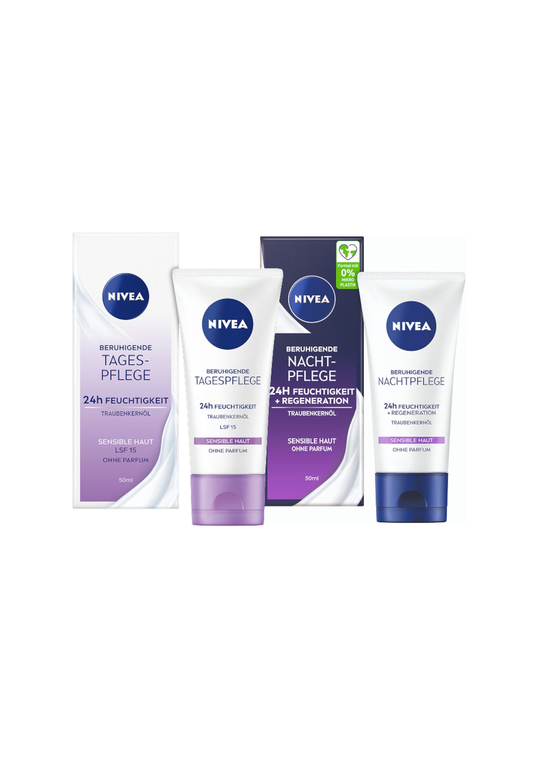 Gesichtspflege Beruhigende Tagespflege 50 ml & Nachtpflege 24h 50 ml