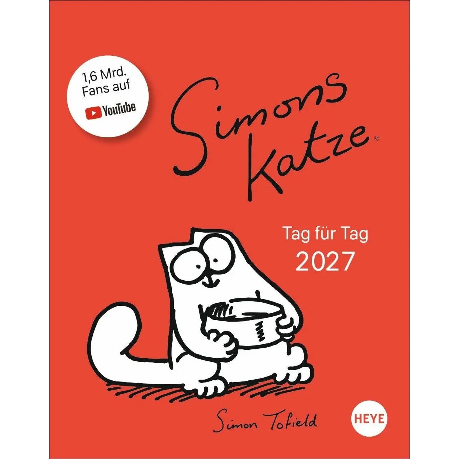 HEYE Abreißkalender Simons Katze Tagesabreißkalender 2027