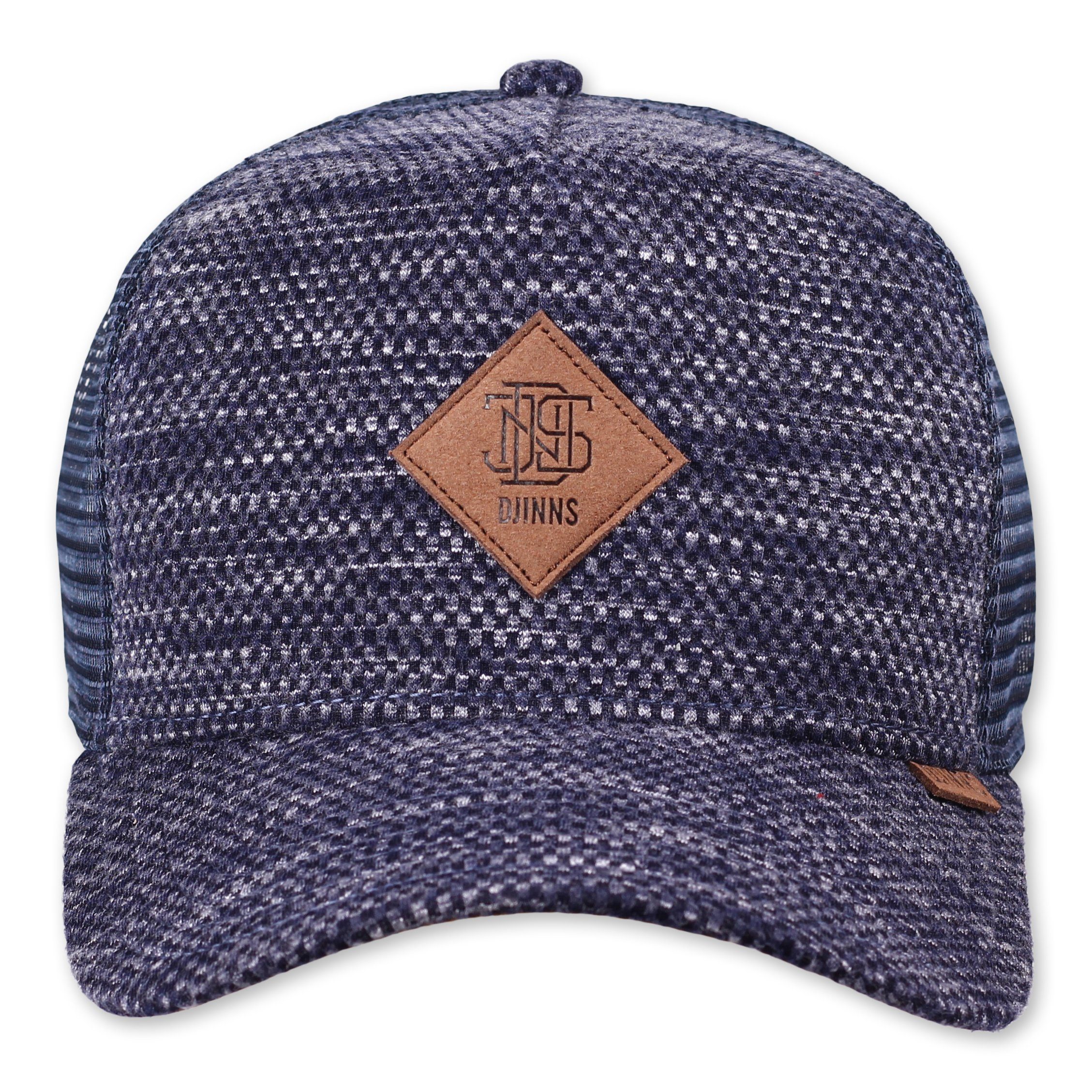 Djinns Trucker Cap MelangePique - dunkelblau Navy