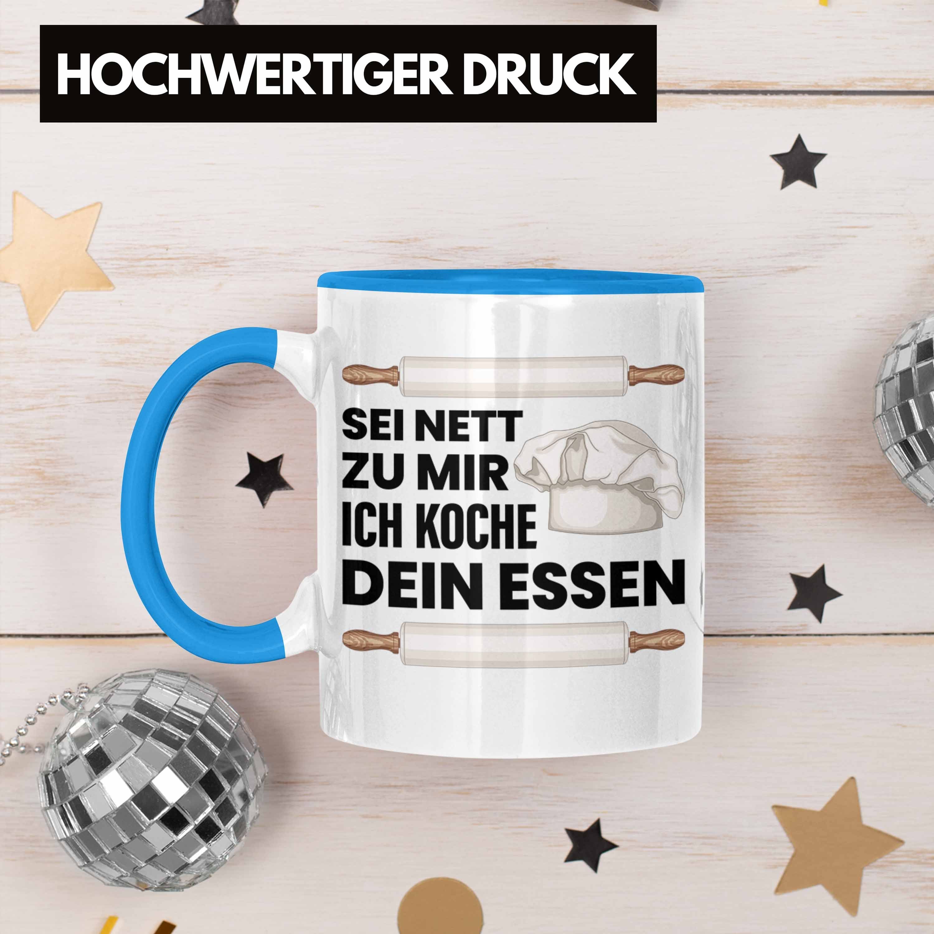 besten für Trendation - Spruch Koch der Tasse Tasse Trendation Welt Sternekoch Blau Geschenk