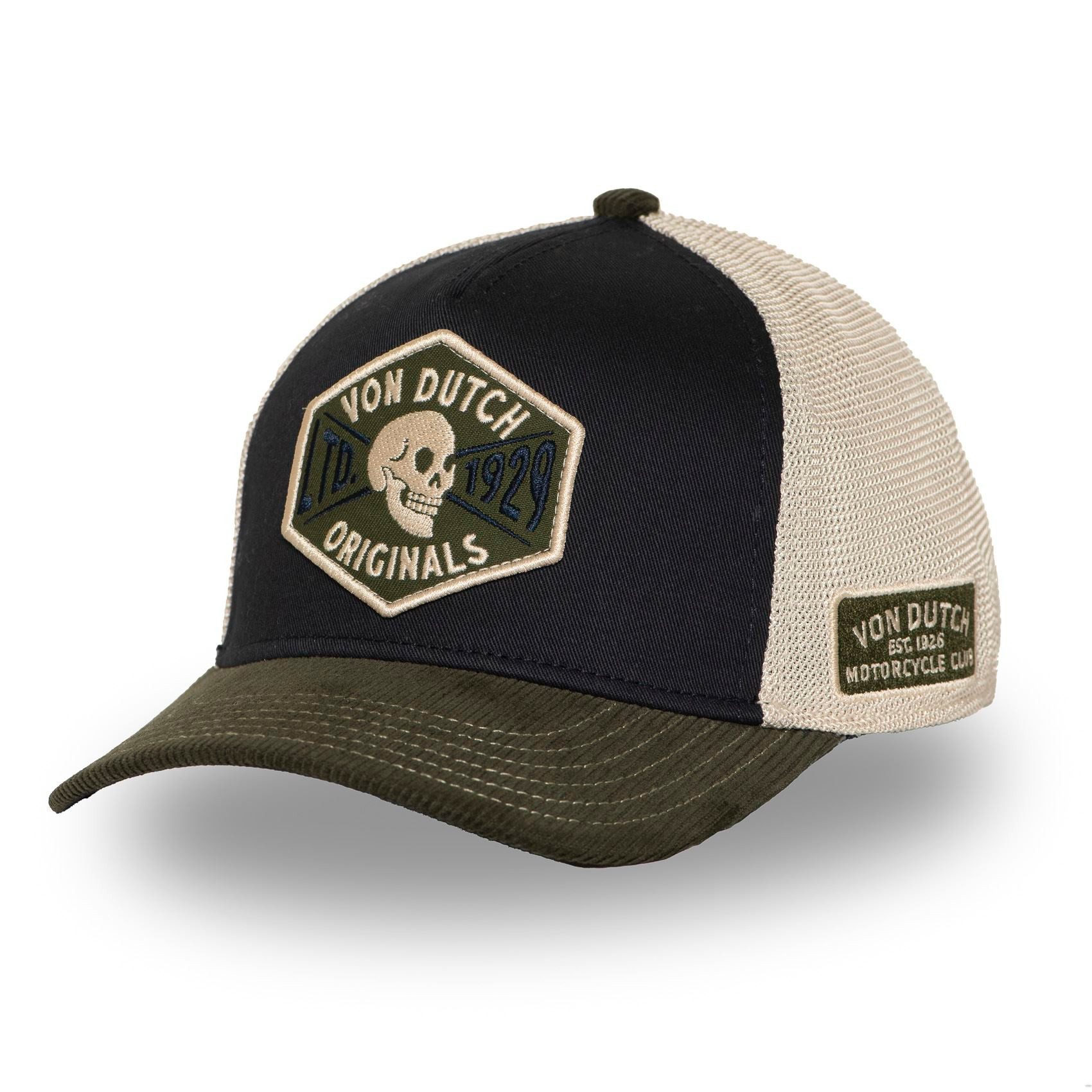 Von Dutch Trucker Cap Von Dutch Originals Semi-Curved Trucker Cap - SKULL L günstig online kaufen