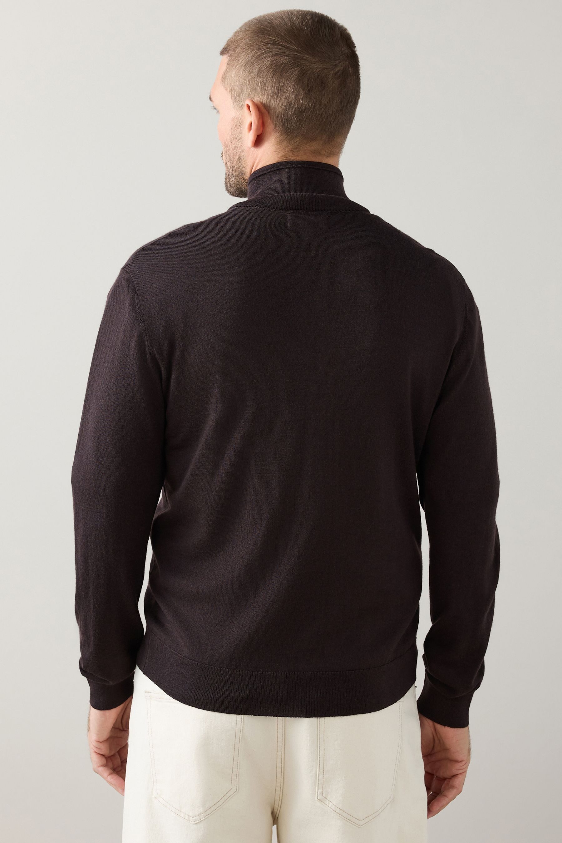 Next Strickpullover Regular Fit Signature Pullover mit RV (1-tlg)