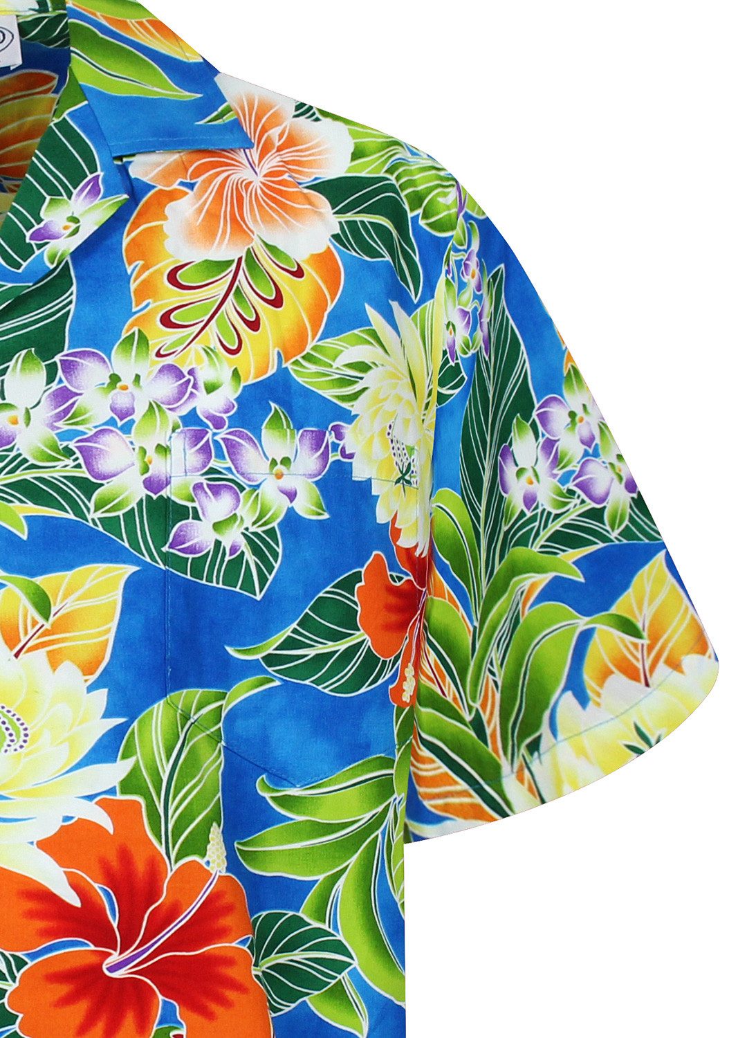 Pacific Legend Hawaiihemd New Flower Original Hawaiihemd mit 100% Kokosnuss-Knöpfen
