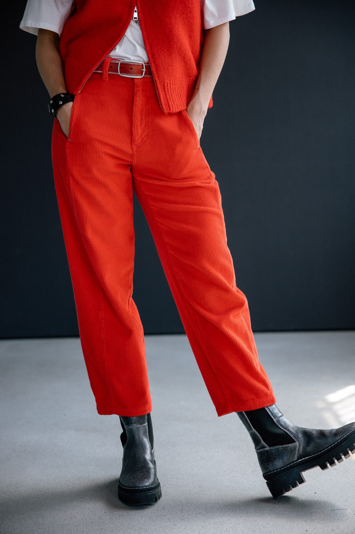 Freeman T. Porter Stretch-Jeans FREEMAN T. PORTER ROSALIA VELUTO goji berry 25142 VELU.F1339