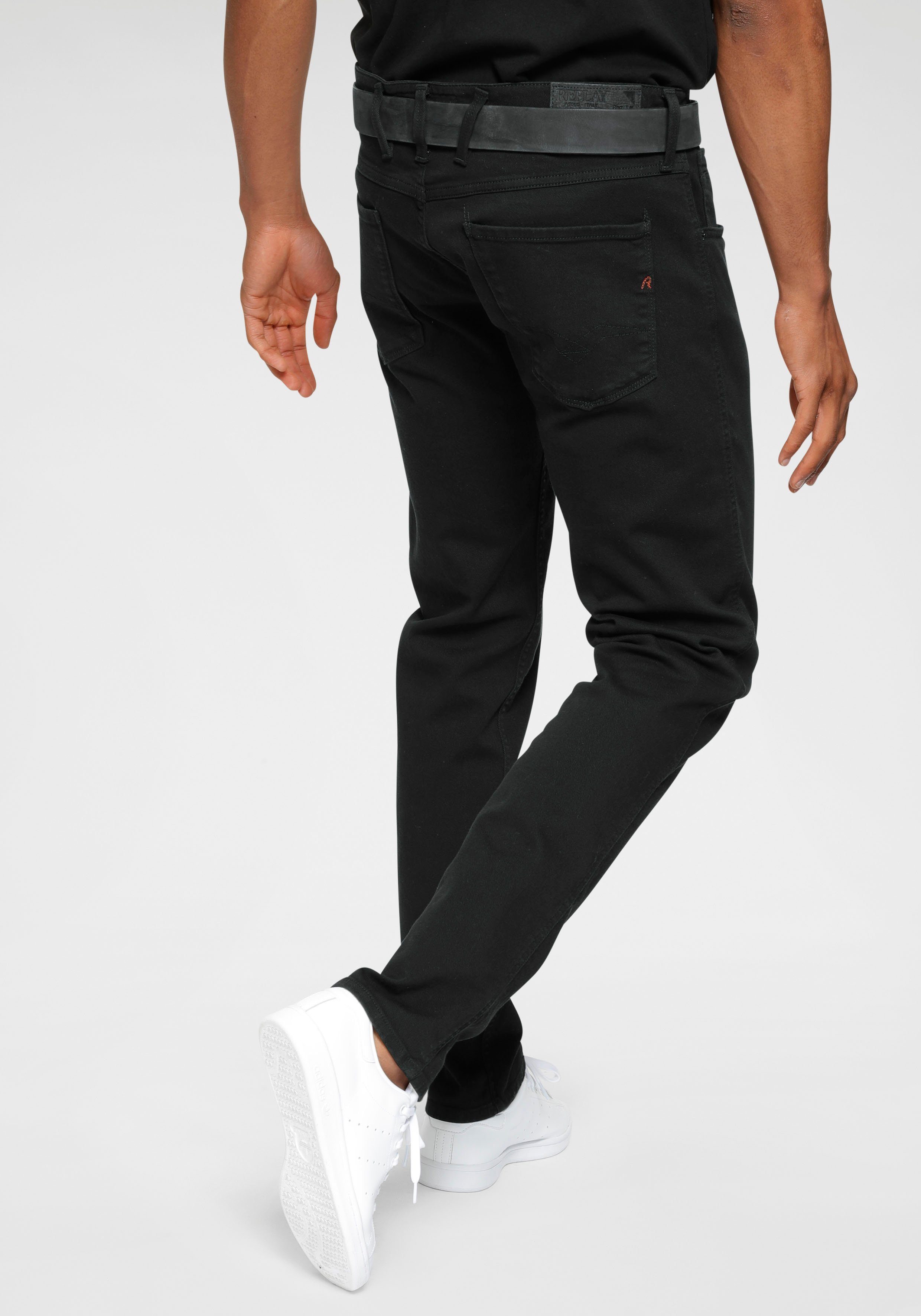 Superstretch Slim-fit-Jeans Anbass black Replay