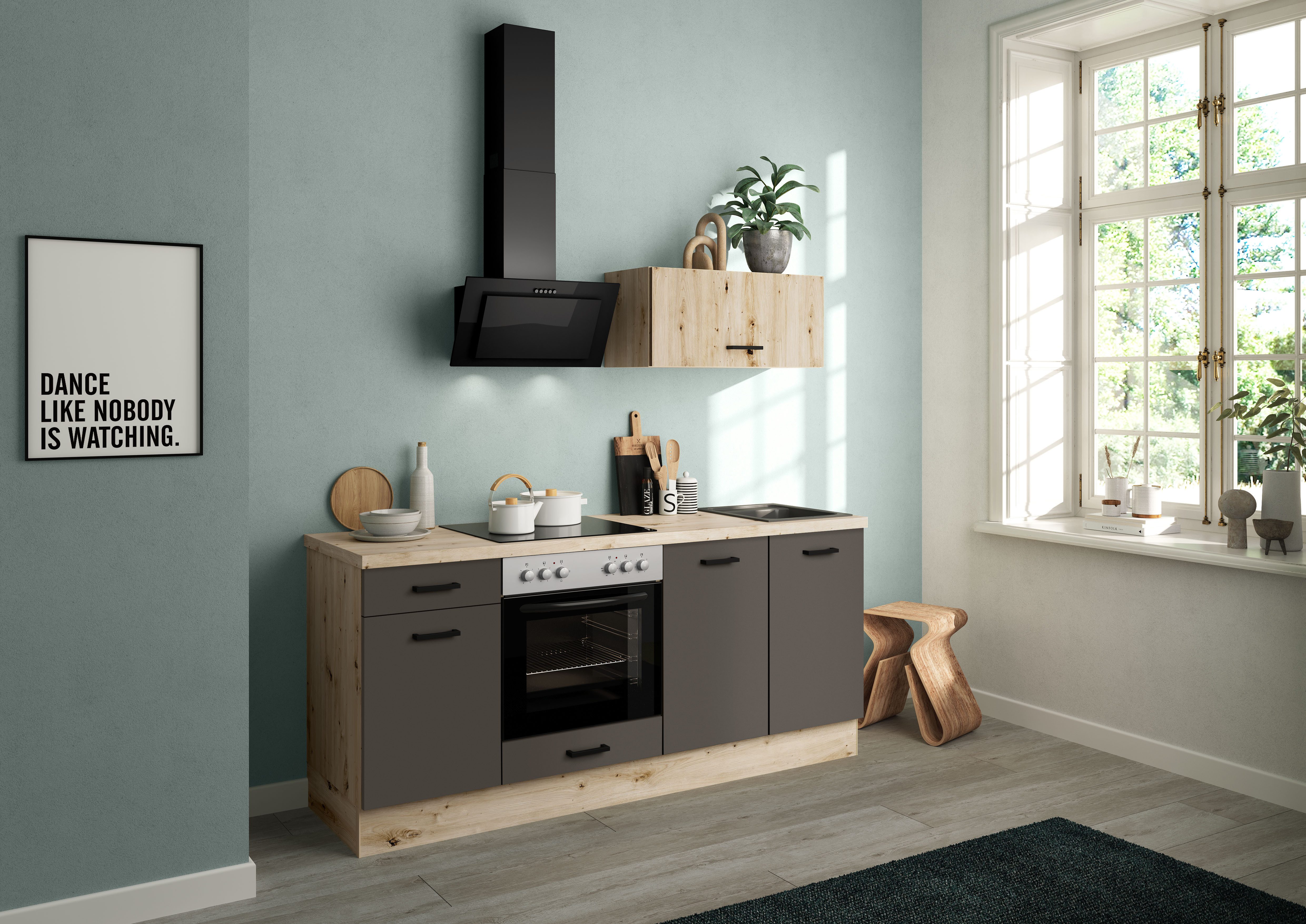 IMPULS KÜCHEN Küchenzeile "Lissabon", Ausrichtung wählbar, Schubkästen mit günstig online kaufen