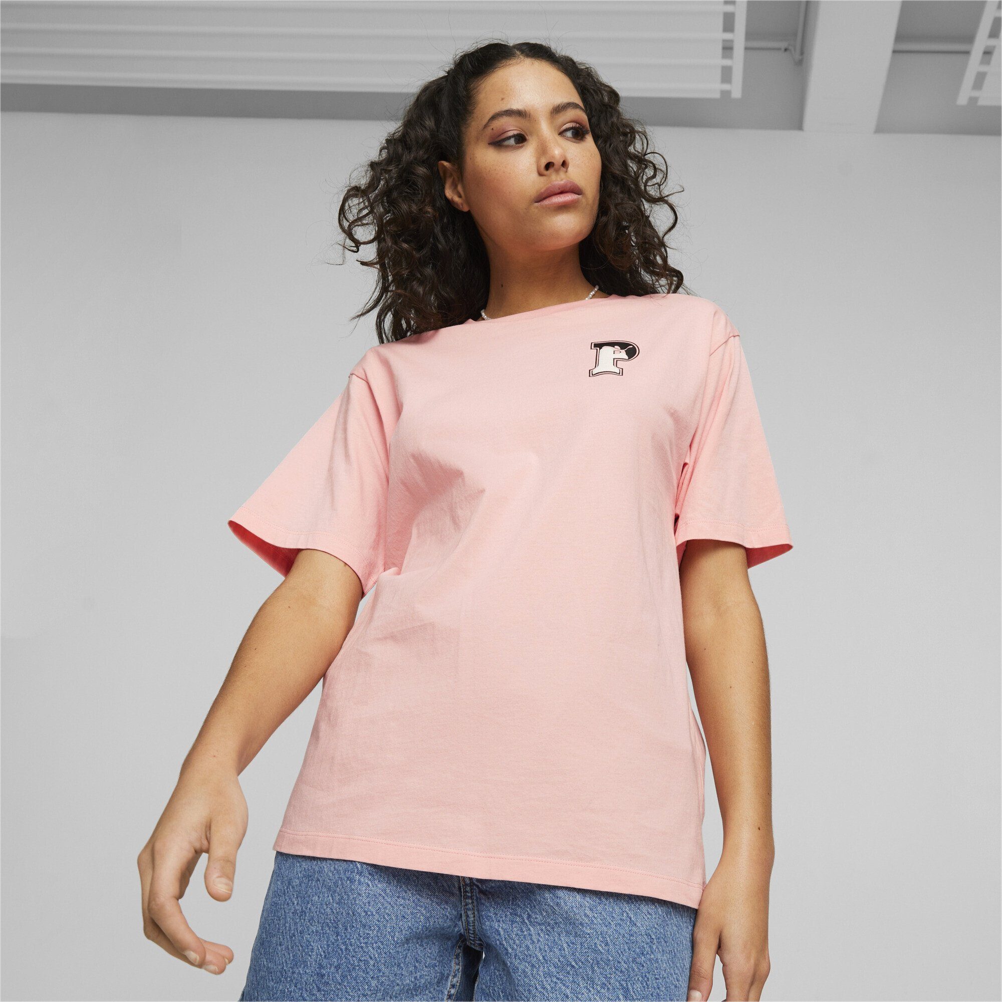 Peach Smoothie PUMA SQUAD PUMA Pink T-Shirt Damen T-Shirt
