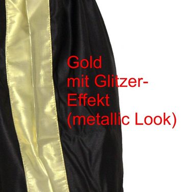 BAY-Sports Sporthose Muay Thai Kick Hose Shorts Thaiboxhose Thaiboxen MMA kurz Kickboxen (kurze Hose, traditionell schwarz gold) Modell Remy - aufgenähter Schriftzug