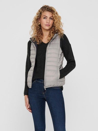 ONLY Steppweste ONLNEWTAHOE HOOD WAISTCOAT OTW NOOS Silver | Steppwesten