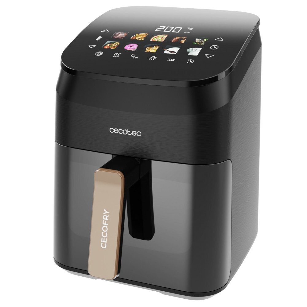 Cecotec Heißluftfritteuse A01_EU01_101134, 1900 W, Smoker-Funktion mit Holzchips