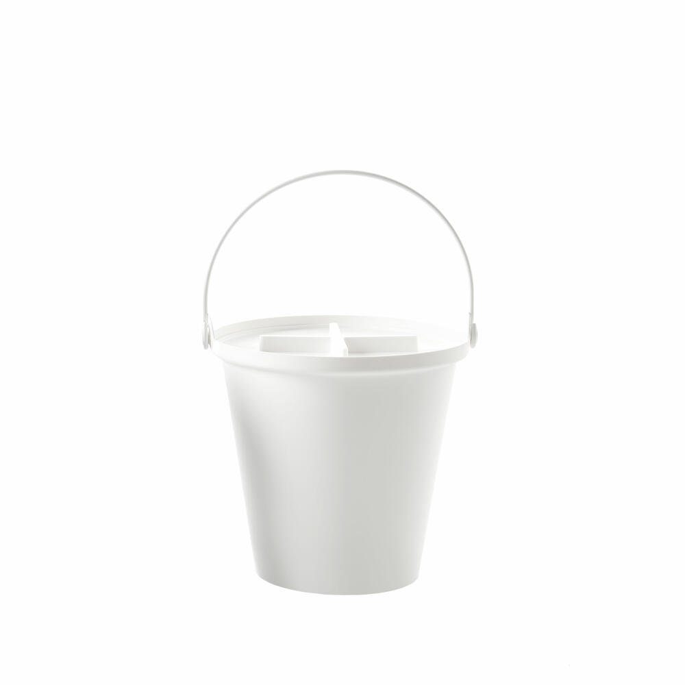 Authentics Mülleimer Eimer H2O Weiß