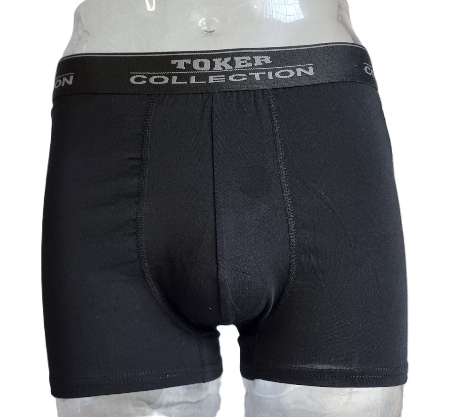 Toker Collection® Boxershorts Herren Boxershort 2 Stück ein Preis (Packung, 2er- Pack) mit Logo auf dem Taillenbund