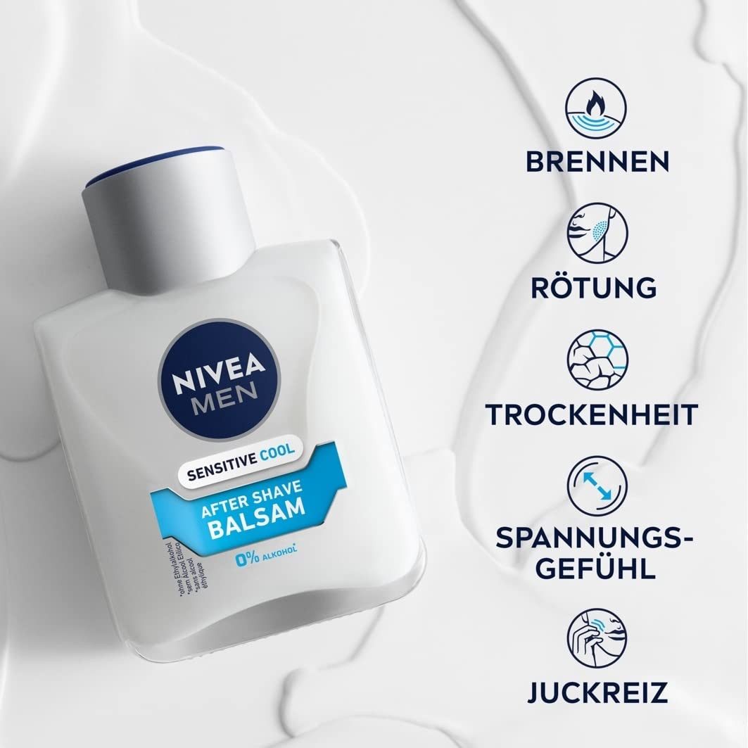 Nivea After-Shave Balsam Sensitive Cool After Shave BALSAM, 100 ml, 1-tlg.