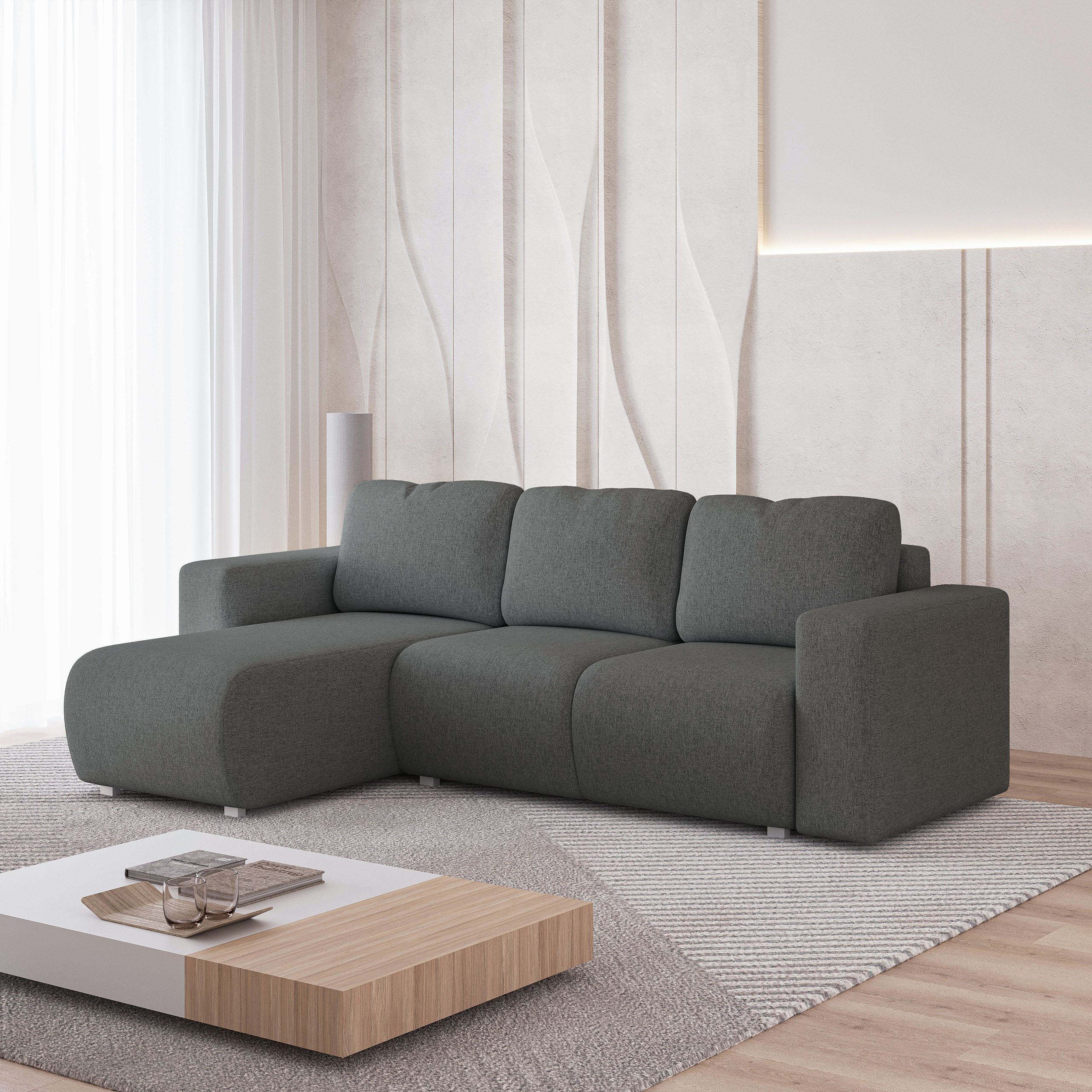 Masseno Ecksofa RINOVA mit Schlaffunktion L-Form, günstig online kaufen