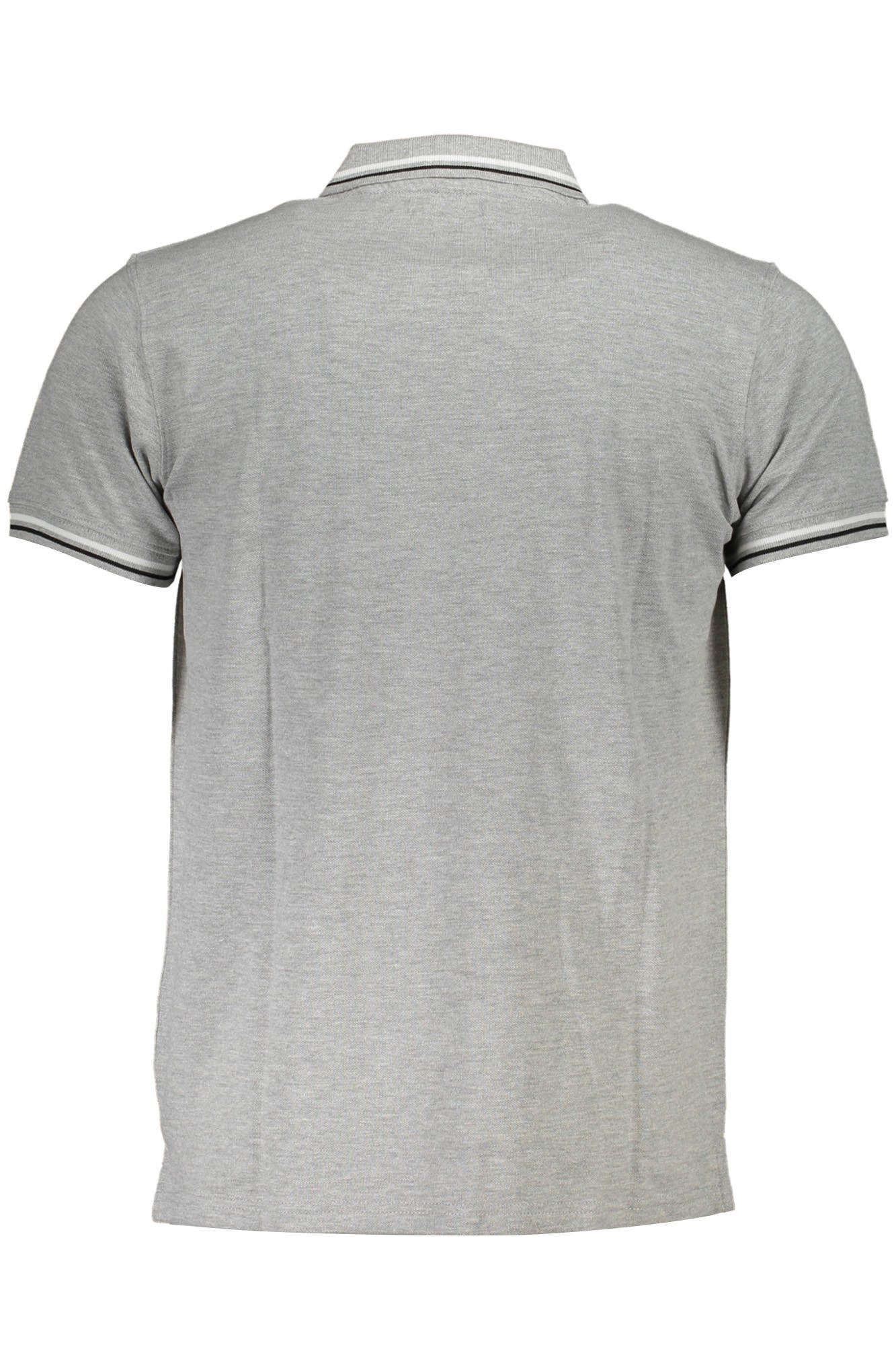 Cavalli Class Poloshirt Elegantes Herren Kurzarm-Poloshirt Grau mit