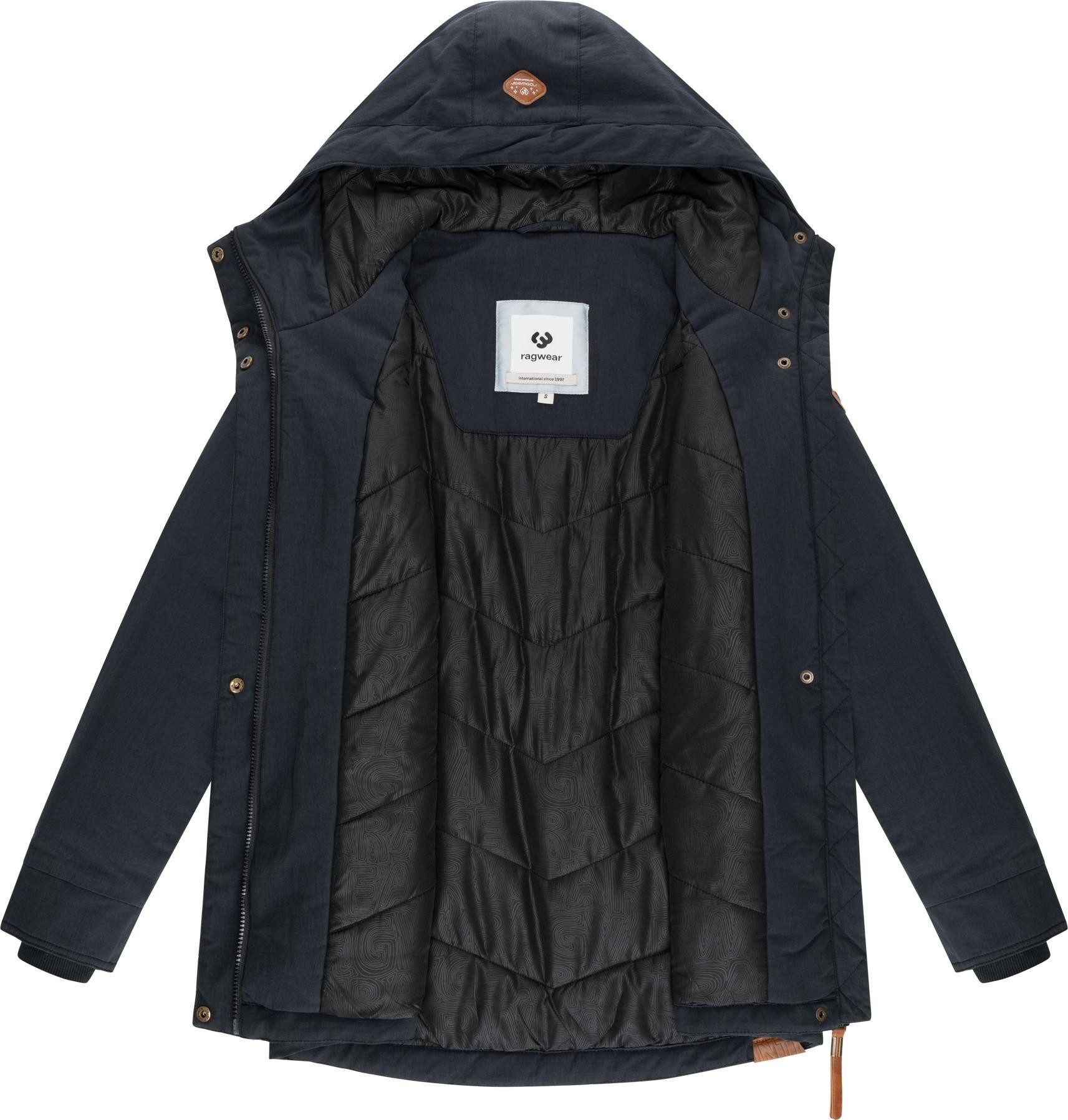 Ragwear Winterjacke Monadena Parka YOUMODO Warmer Kurzmantel mit Kapuze