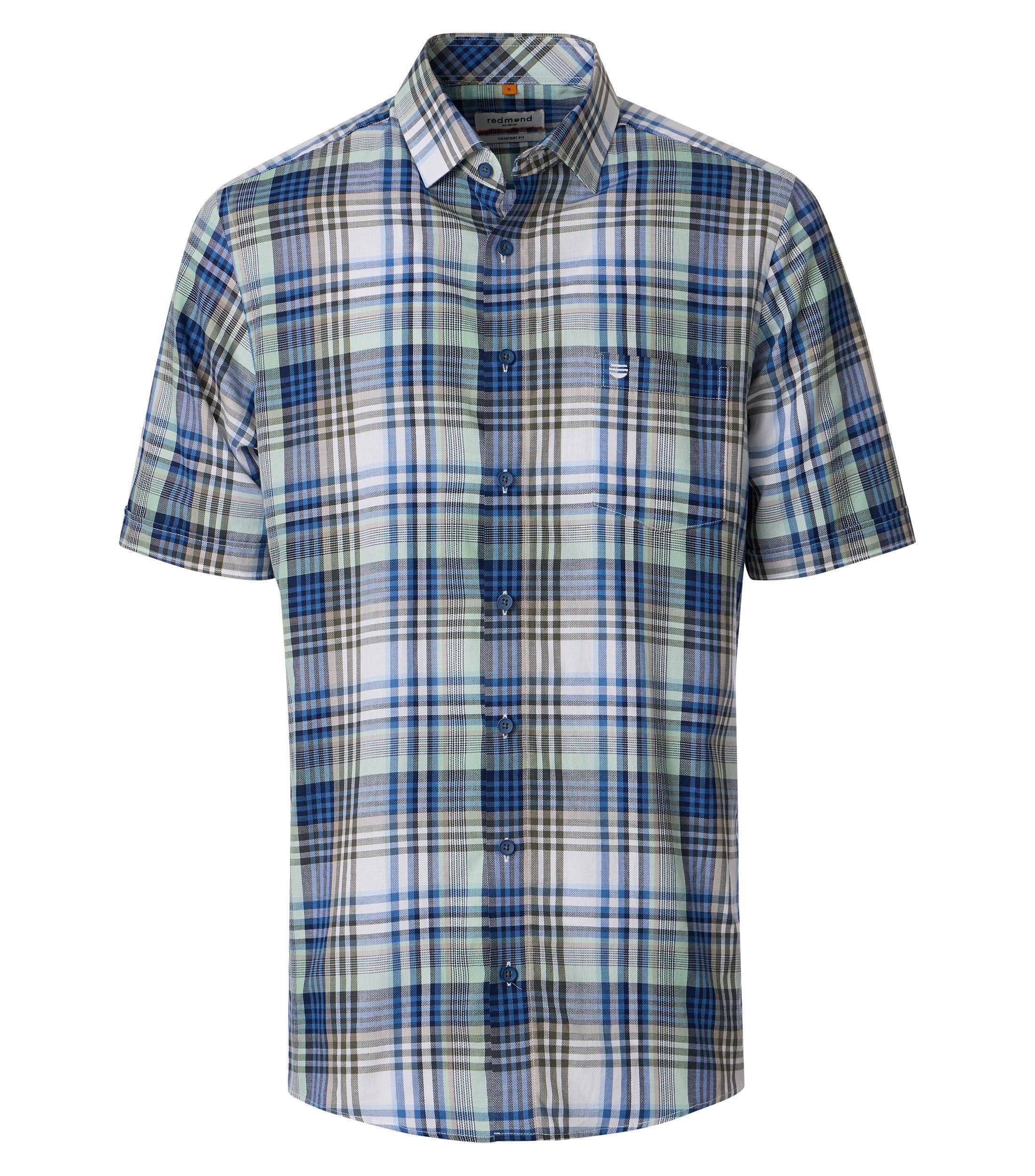 Redmond Kurzarmhemd Print Comfort Fit