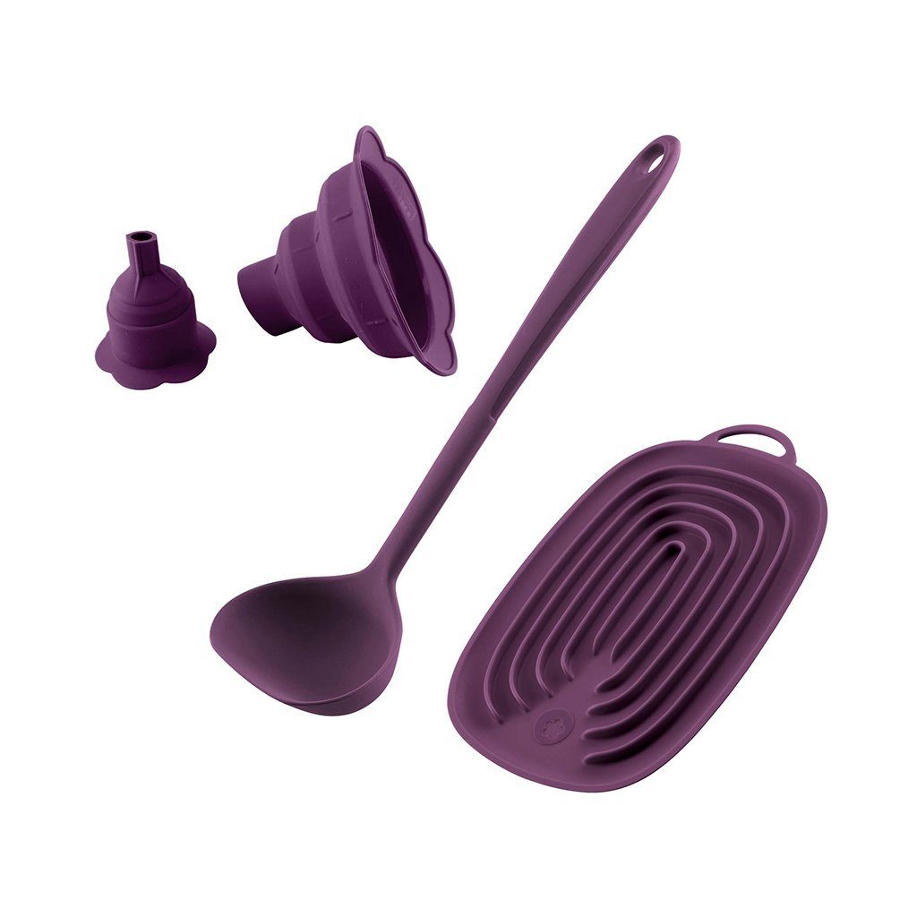 Kochblume Küchenorganizer-Set Marmelade, (Spar-Set, 3-tlg) lila