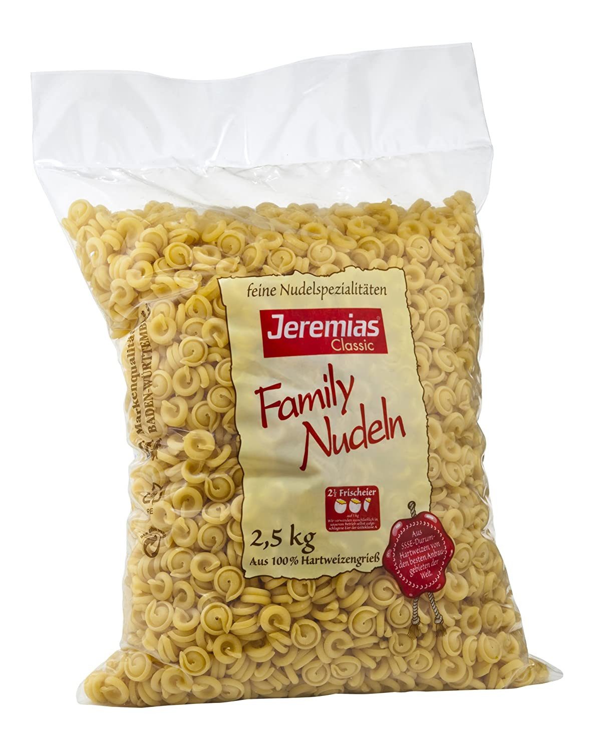 Jeremias Nudeln, Jeremias Classic Schneckli Family Nudeln mit frischen Eiern 2500g