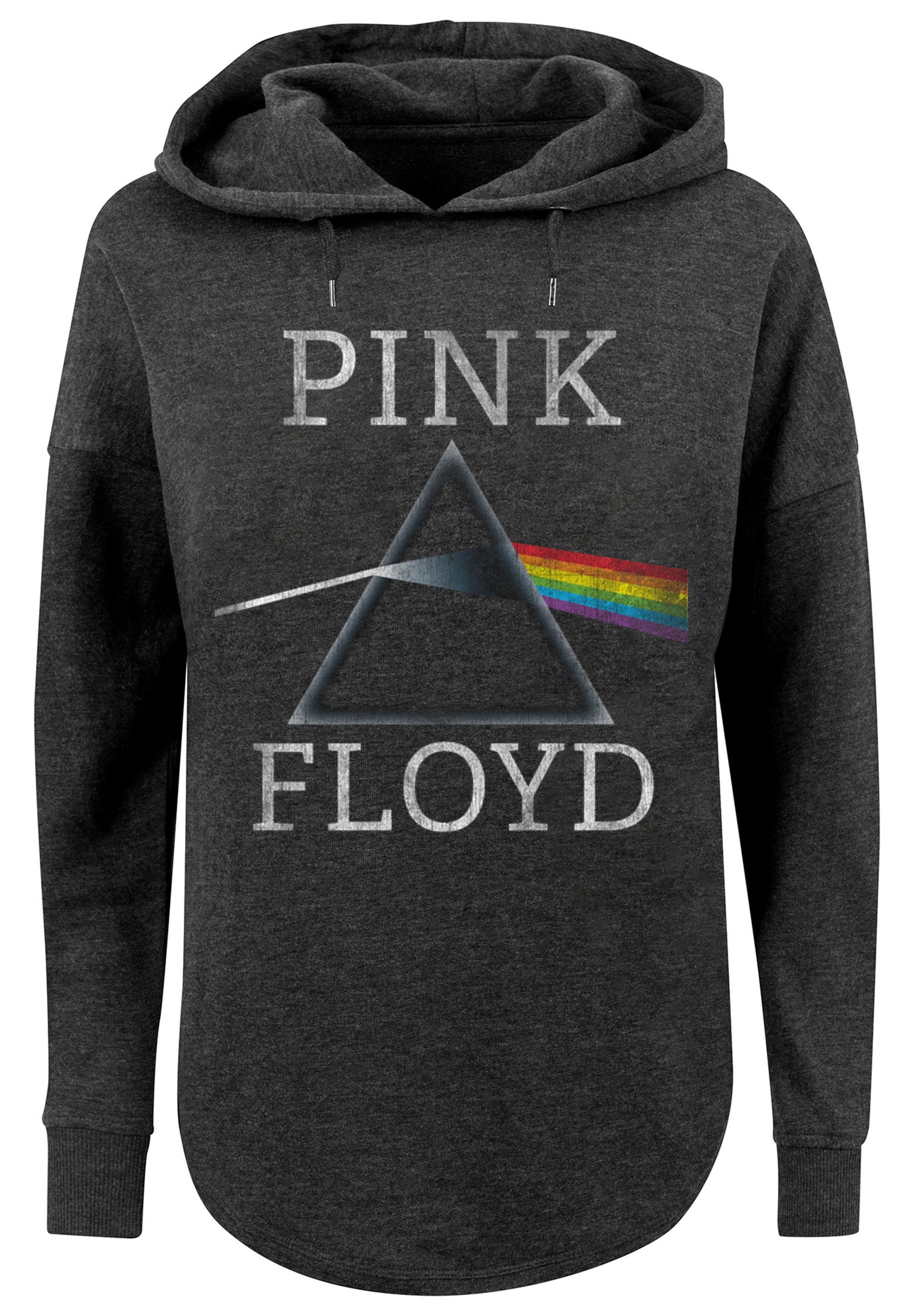 Of Floyd F4NT4STIC Moon Pink Mond The Dark Side Kapuzenpullover charcoal Print