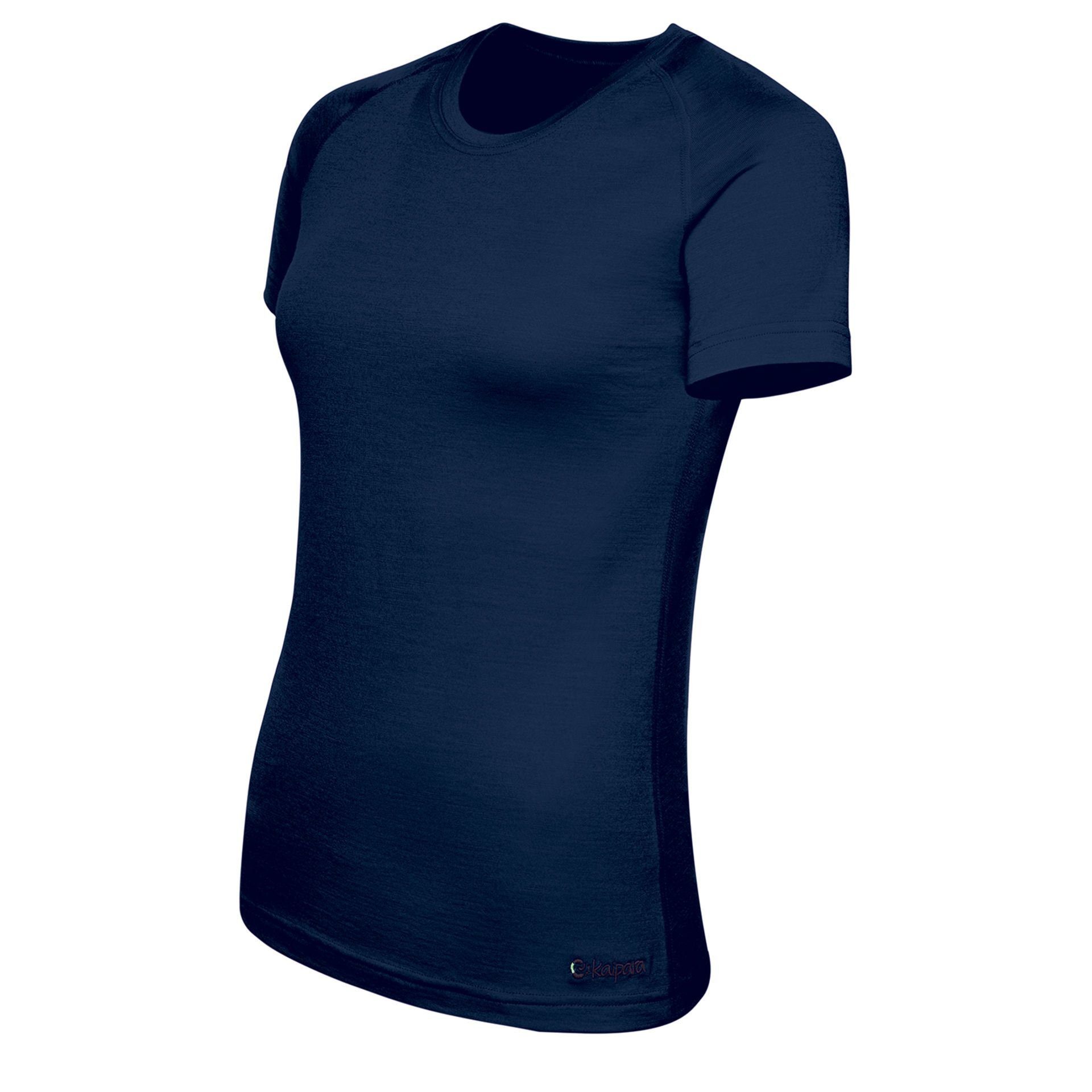 Germany Raglan aus Merinowolle warm Unterhemd Made Kaipara - Blau Slimfit Sportswear Damen-Unterhemd in (1-St) Merino Merino 200g Kurzarm reiner